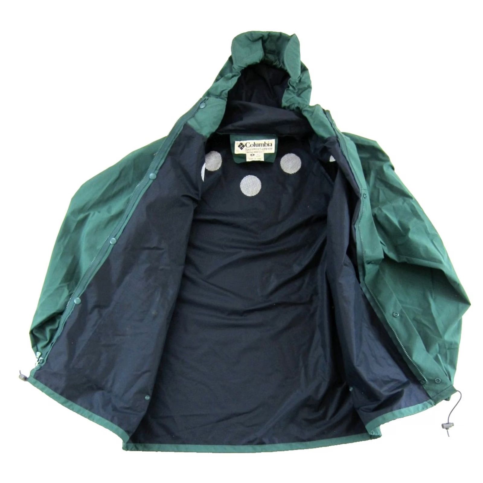 Rains VTG Columbia 100% PVC Rubber Green Marine Hooded Windbreaker Rain Jacket Men M Size US M / EU 48-50 / 2 - 4 Thumbnail
