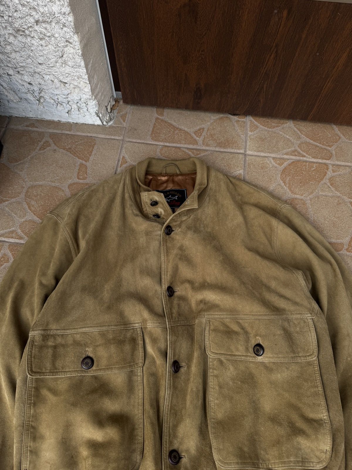 Paul & Shark 90s Vintage Paul Shark Suede jacket leather oldmoney Size US L / EU 52-54 / 3 - 6 Thumbnail