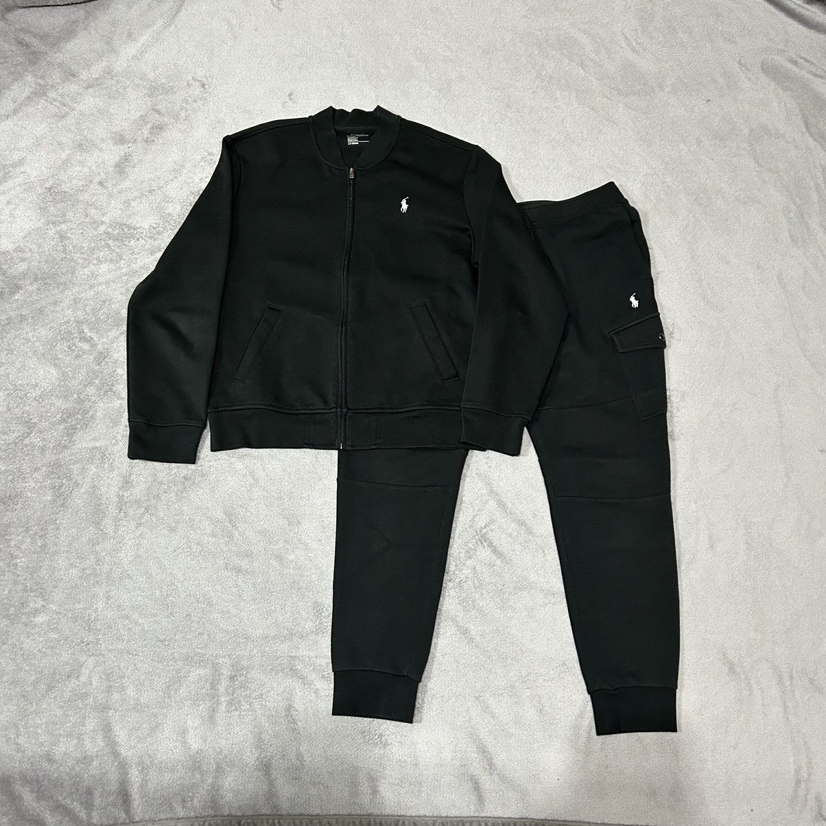 image of Polo Ralph Lauren x Ralph Lauren Ralph Laurent Black Zip Hoodie + Pants Track Suit Set Mini (Size 3