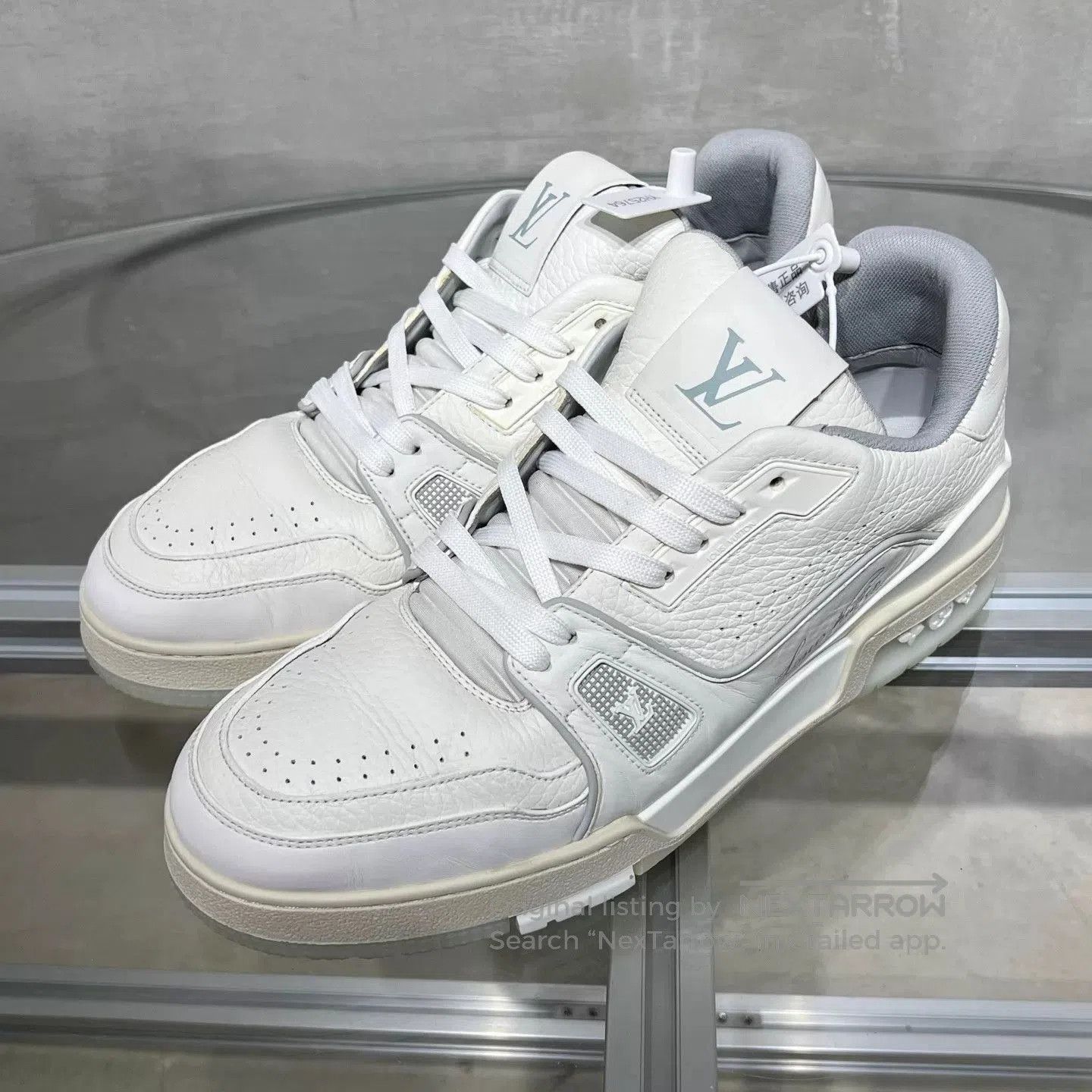 Louis Vuitton White High-Top Sneakers Size 8.5. Size US 8.5 / EU 41-42 - 2 Thumbnail