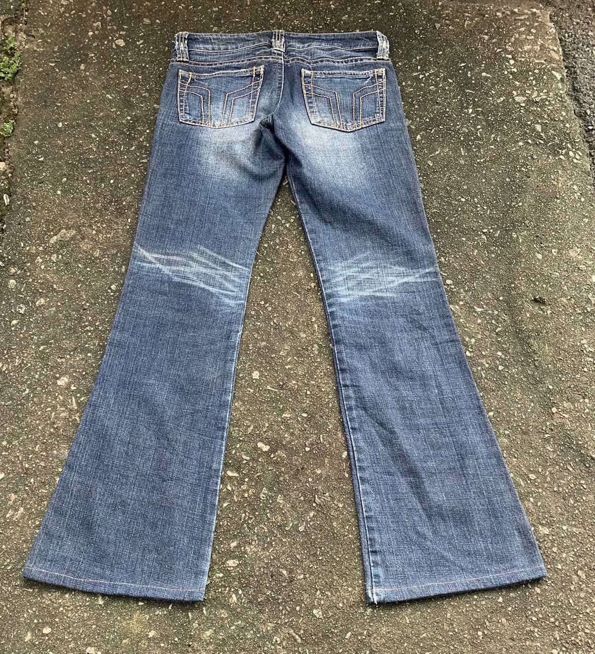 Japanese Brand Sword Fish Flare Unisex Denim Jeans Pants Size US 29 - 13 Thumbnail