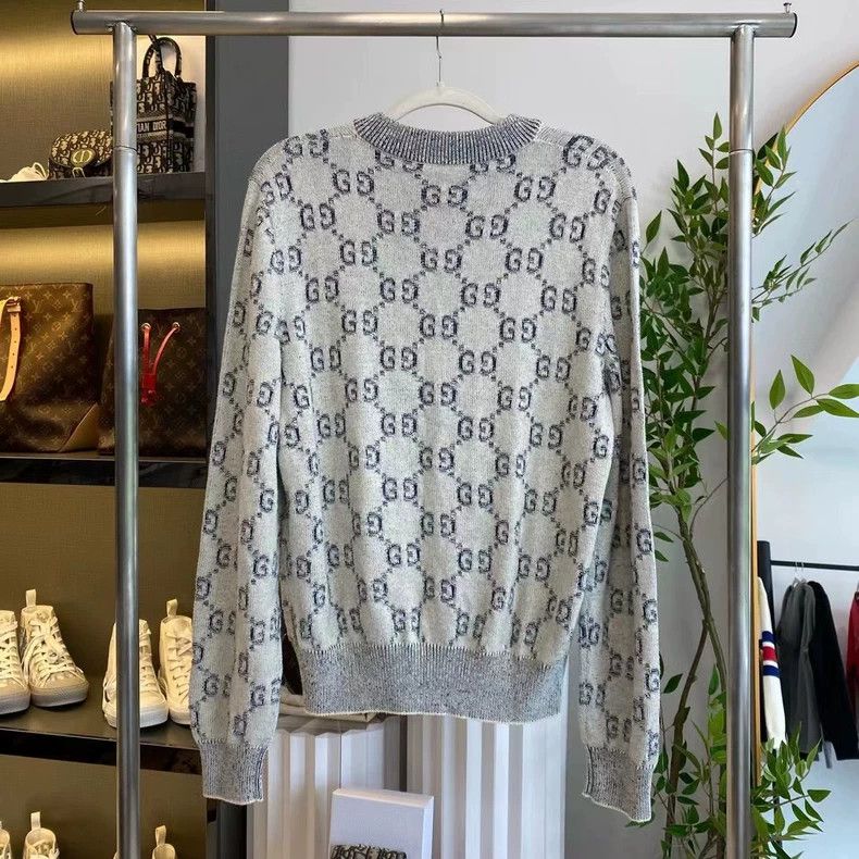 Gucci Gucci Jacquard double G full-print sweater Size US M / EU 48-50 / 2 - 2 Thumbnail