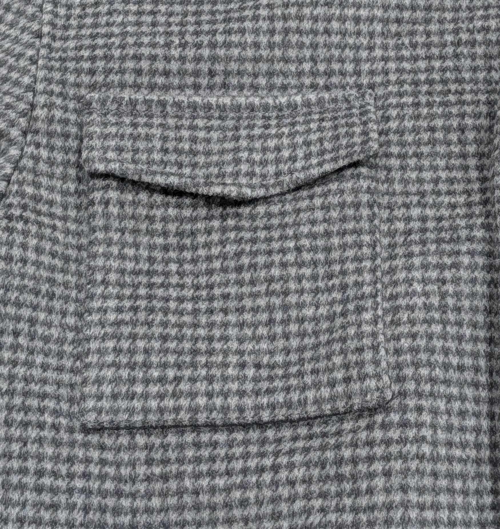 Herno HERNO Houndstooth Cashmere Shirt Jacket Pearl Gray 56 US 46 Size US XL / EU 56 / 4 - 3 Thumbnail