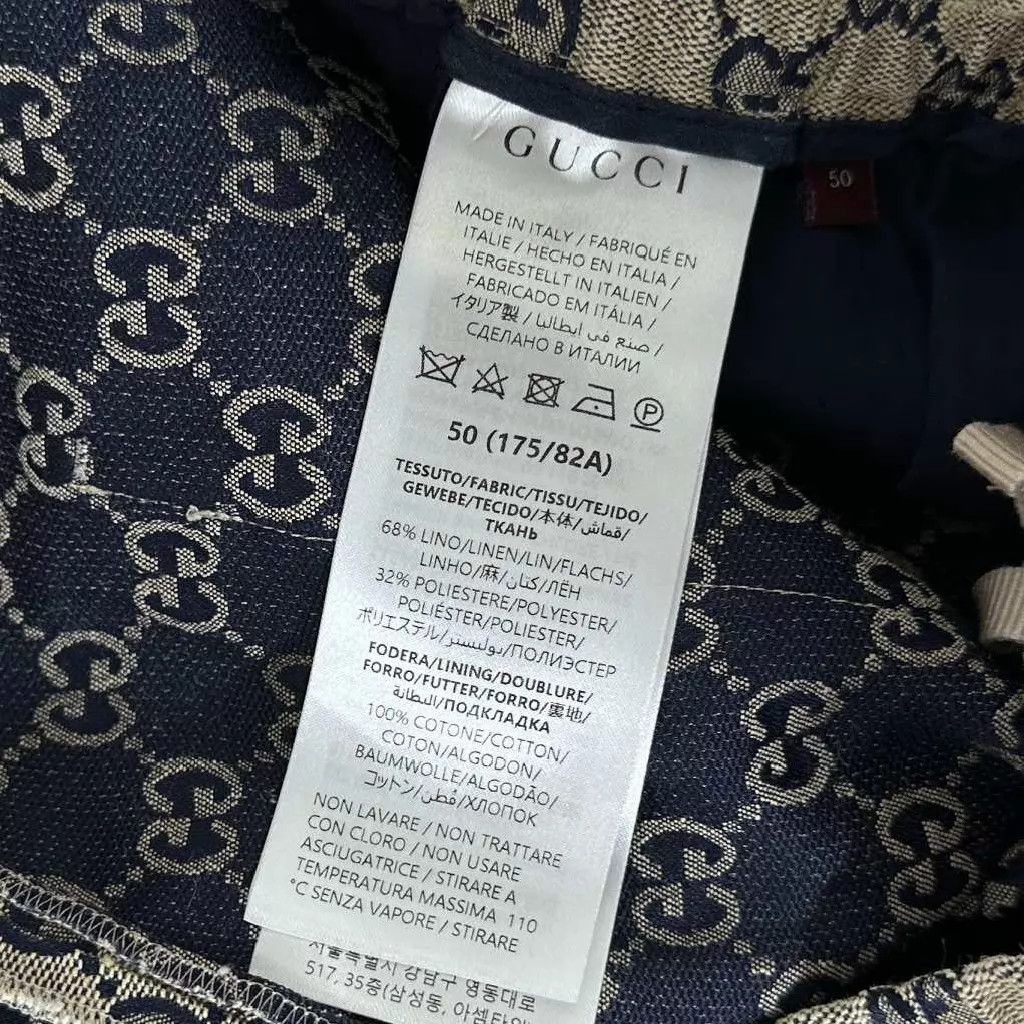 Gucci Gucci GG all over print denim shorts 50 Size US 34 / EU 50 - 4 Thumbnail