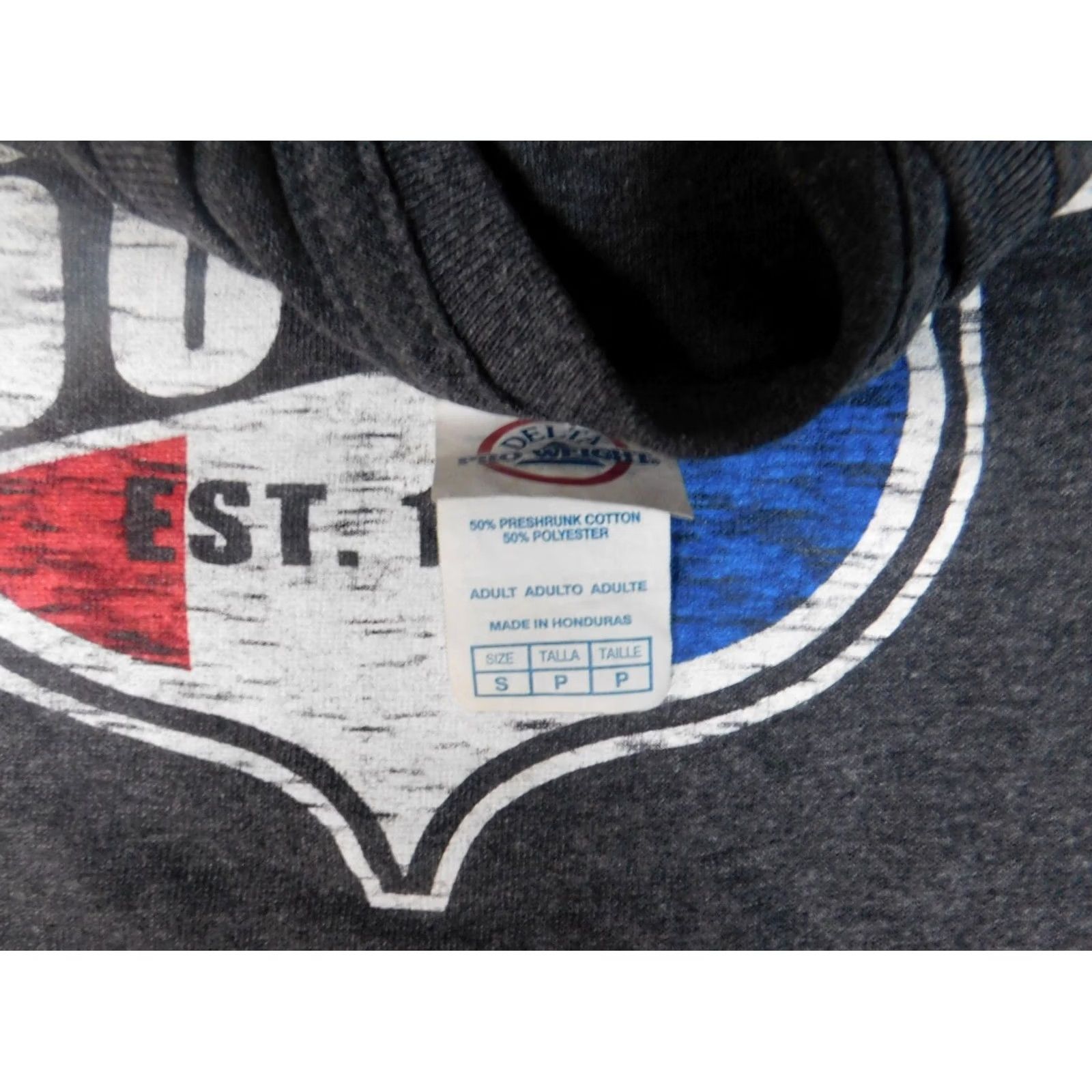 Delta Delta Houston Texas Mens Shirt S Gray Graphic States America Short Sleeve Crew Neck T-Shirt Dog Logo Regular Cotton Blend Polyester All Seasons Size US S / EU 44-46 / 1 - 6 Thumbnail