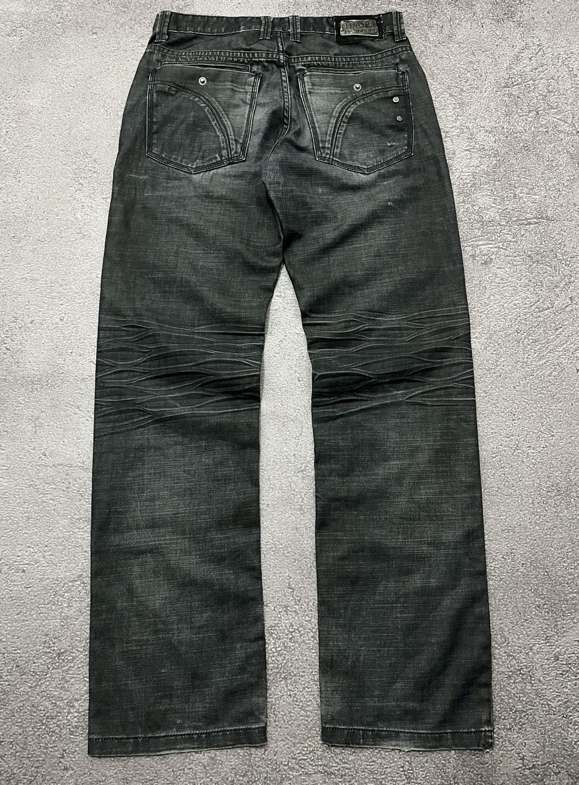 Japanese Brand Paul Berg Flared Denim Tornado Mart denim Style Size US 31 - 5 Thumbnail