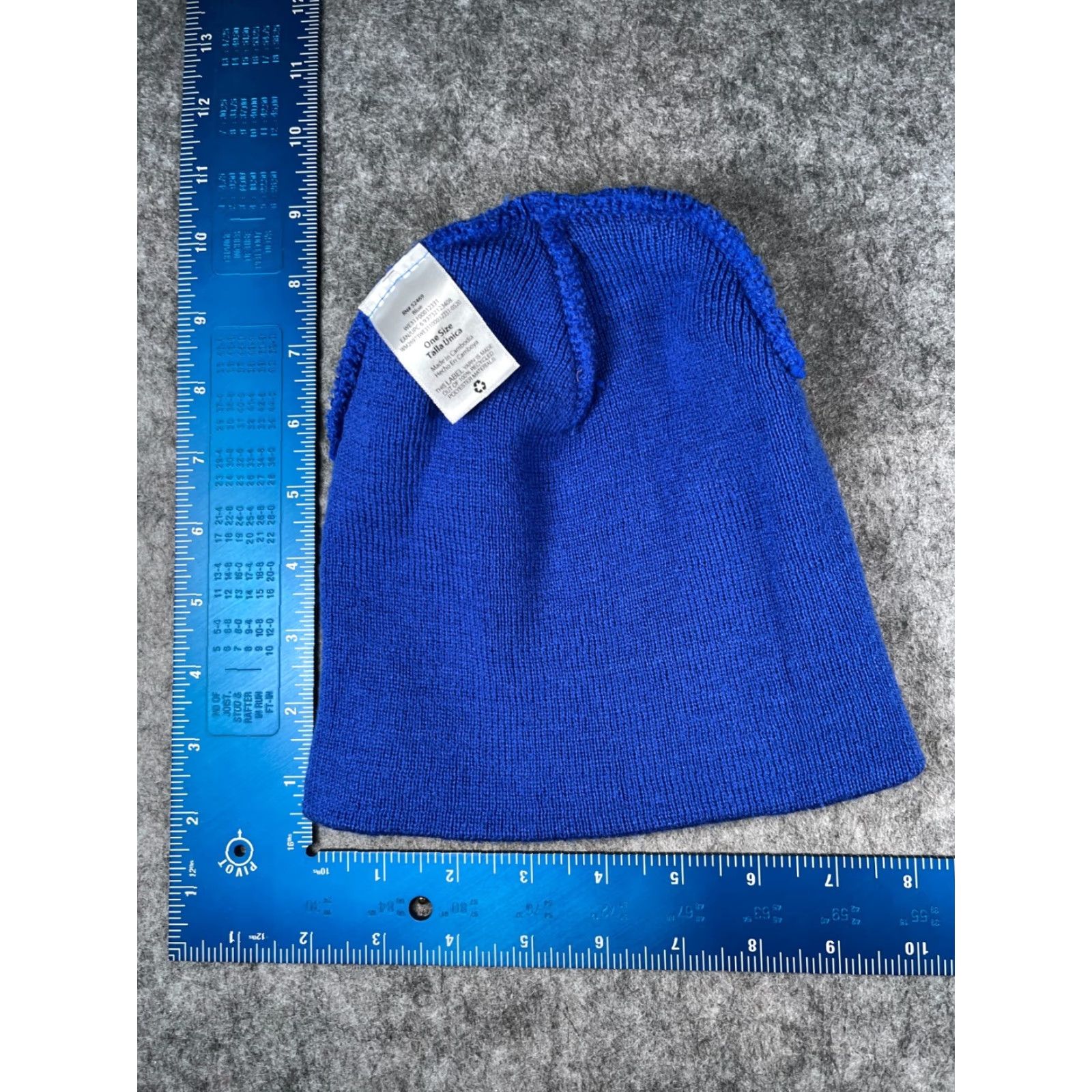 Walmart Walmart Beanie Hat Unisex Adults One Size Blue Knit 100% Polyester Ski Theme Beanie Size ONE SIZE - 5 Thumbnail