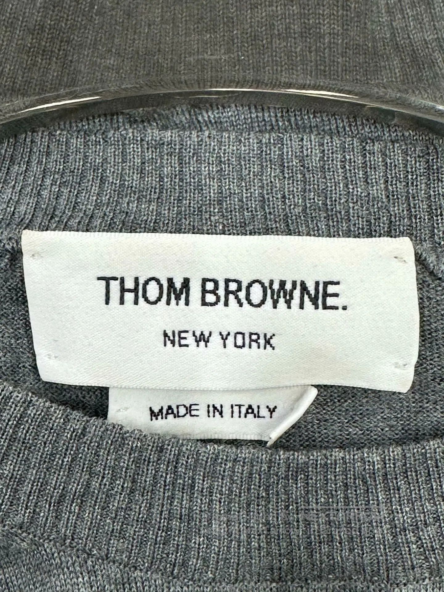 Thom Browne Thom Browne Gray Classic Stripe Knit Sweater| Size US M / EU 48-50 / 2 - 3 Thumbnail