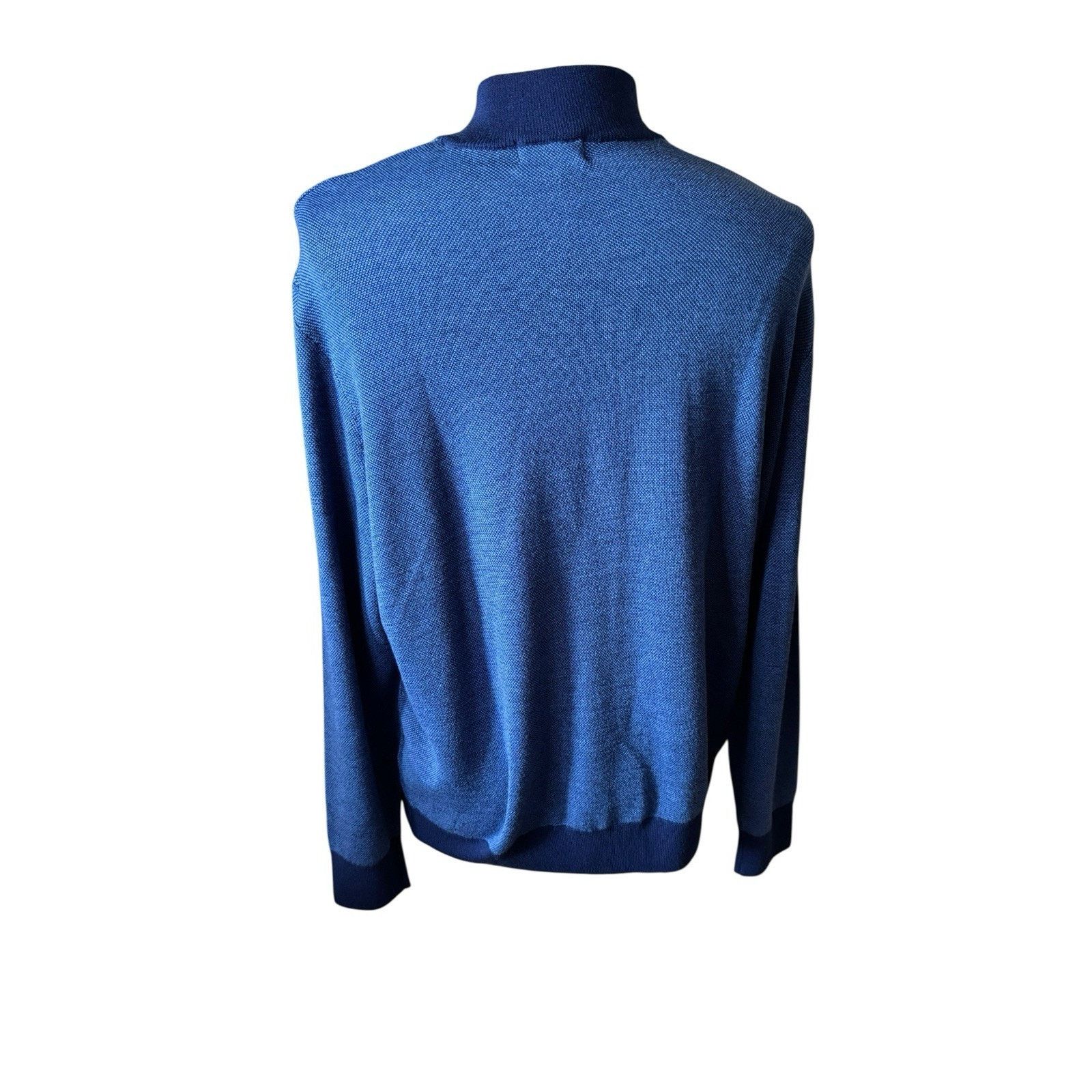 Brooks Brothers Brooks Brothers Sweater Blue Extra Fine Merino Wool Size US XXL / EU 58 / 5 - 5 Thumbnail