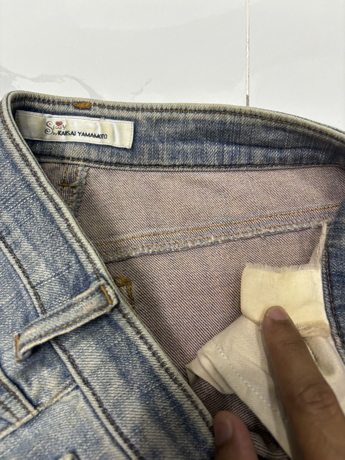 Kansai Yamamoto ❤️‍🔥FLARE JEANS BOOTCUT KANSAI YAMAMOTO FLARE DENIM JEANS Size 28" / US 6 / IT 42 - 8 Thumbnail