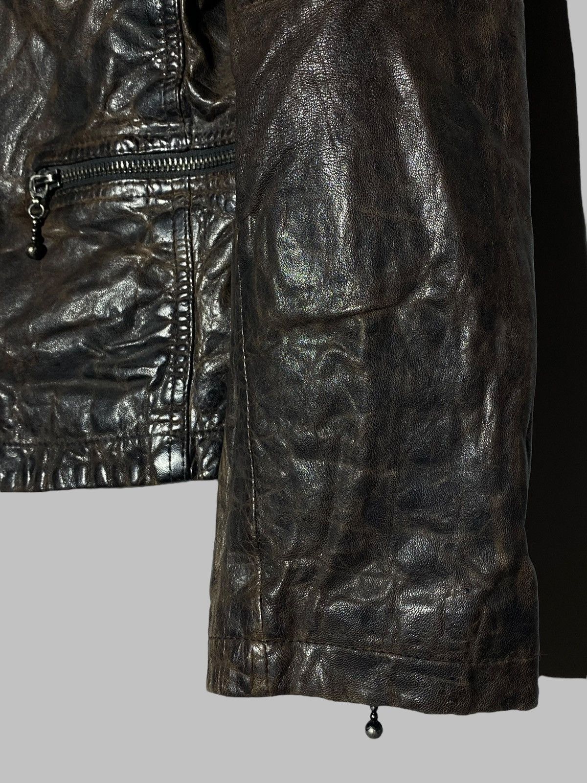 Allsaints Allsaints Drought Leather Biker Jacket Size US L / EU 52-54 / 3 - 14 Thumbnail