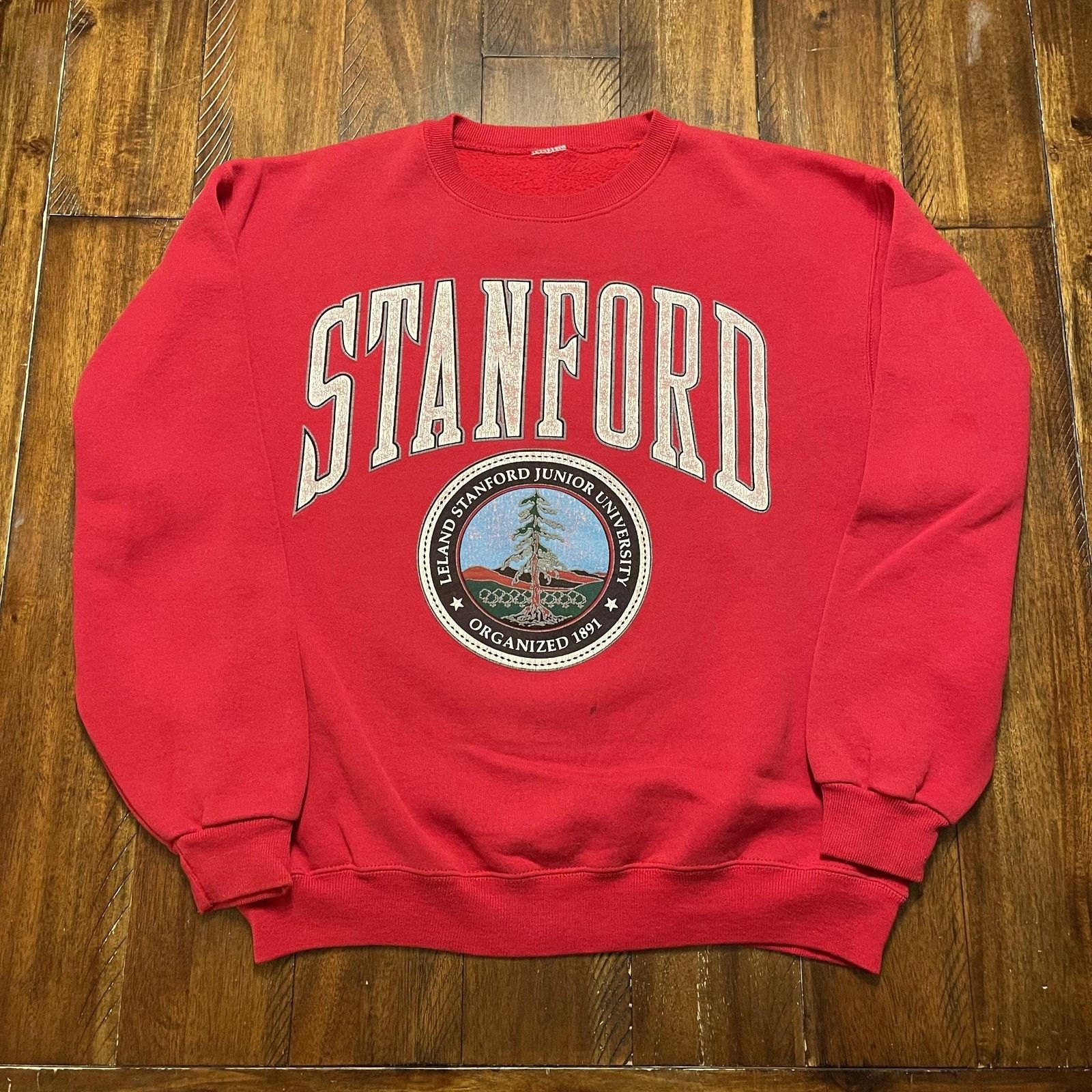 Vintage Stanford Cardinal Sweatshirt Crewneck Pullover Mens Red Size US L / EU 52-54 / 3 - 2 Thumbnail