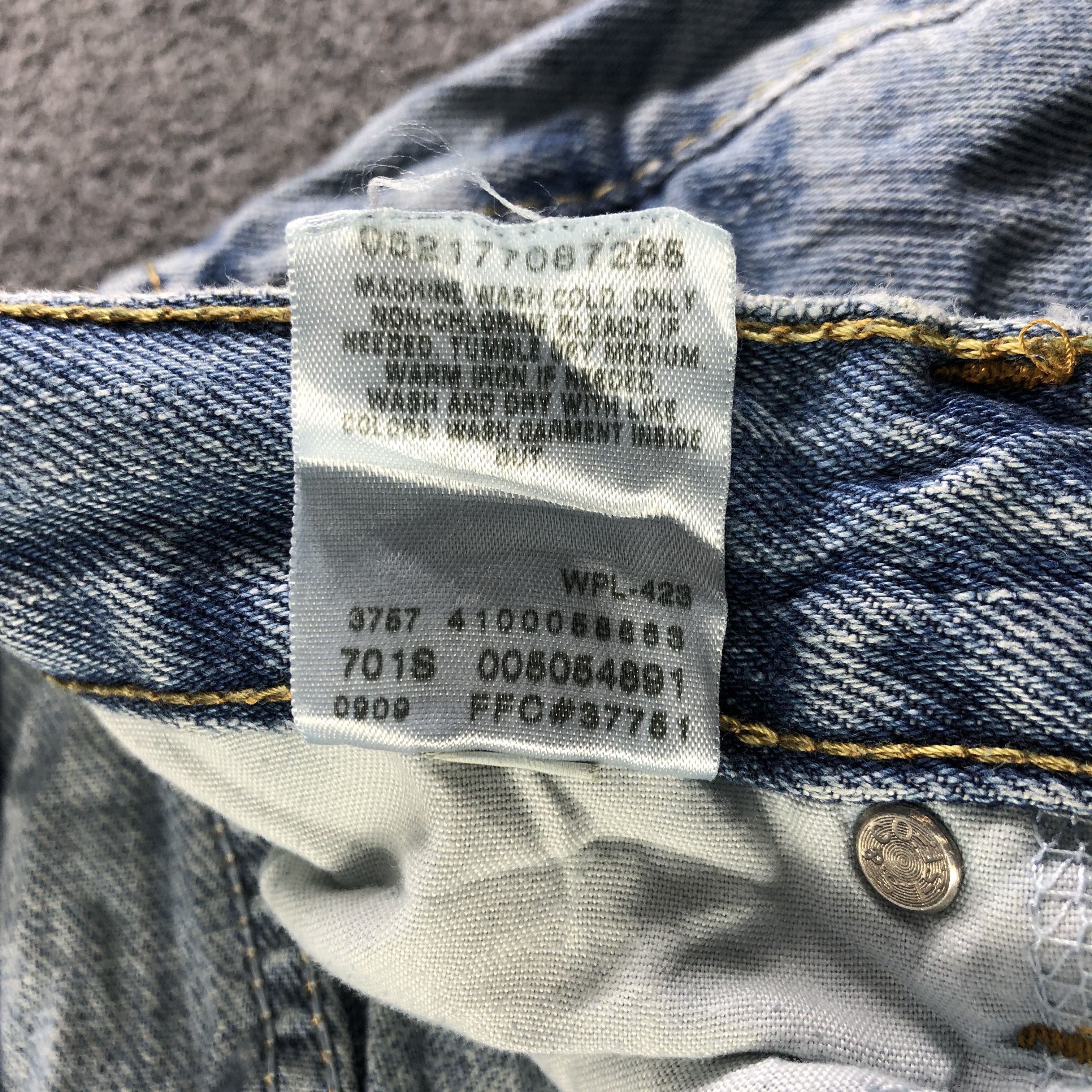 Levi's Vintage Blue Wash Levis 505 Jeans-J4190 Size US 32 / EU 48 - 13 Thumbnail
