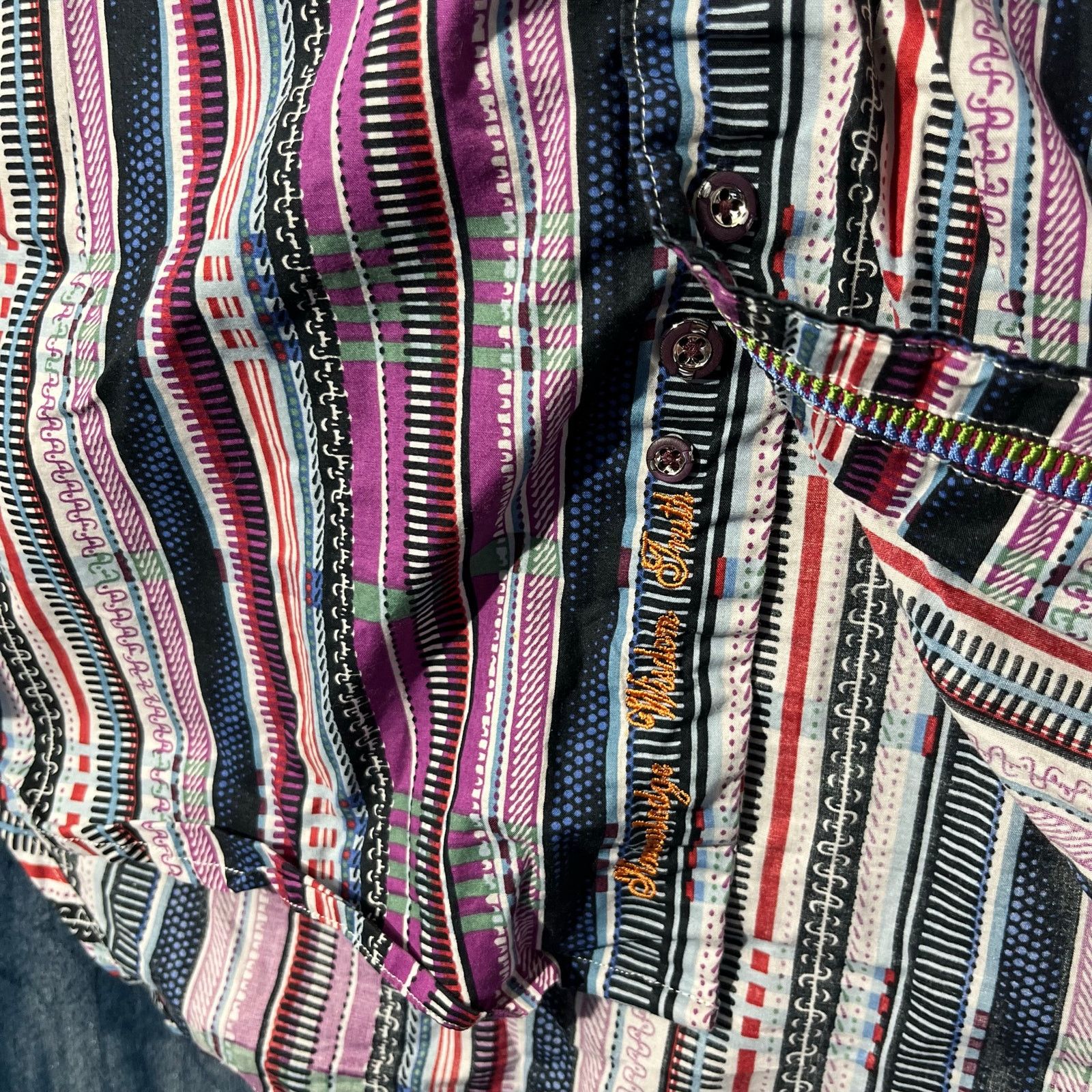 Robert Graham Robert Graham Unique Embroidered Casual Button Down Shirt Size US M / EU 48-50 / 2 - 4 Thumbnail