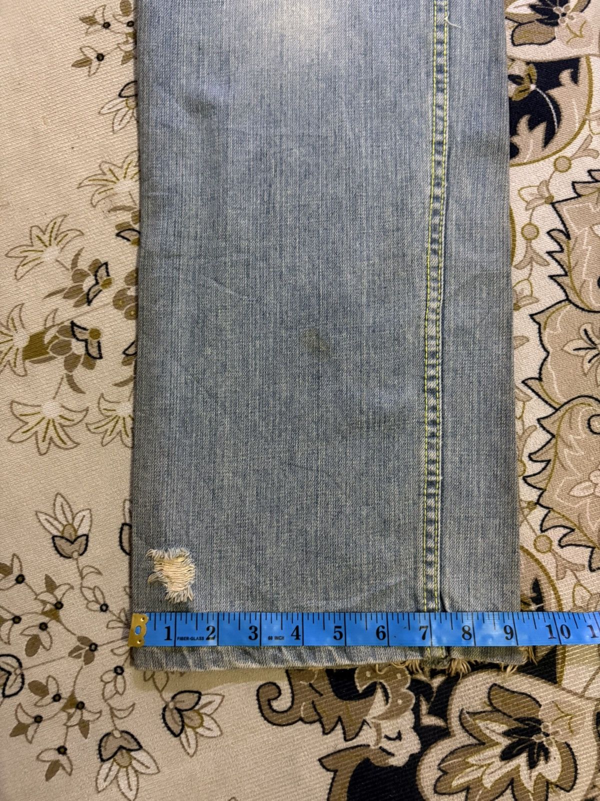 Gotcha × Vintage Vintage Japanese Brand Gotcha Back Side Leather Pocket Denim Size US 31 - 24 Thumbnail