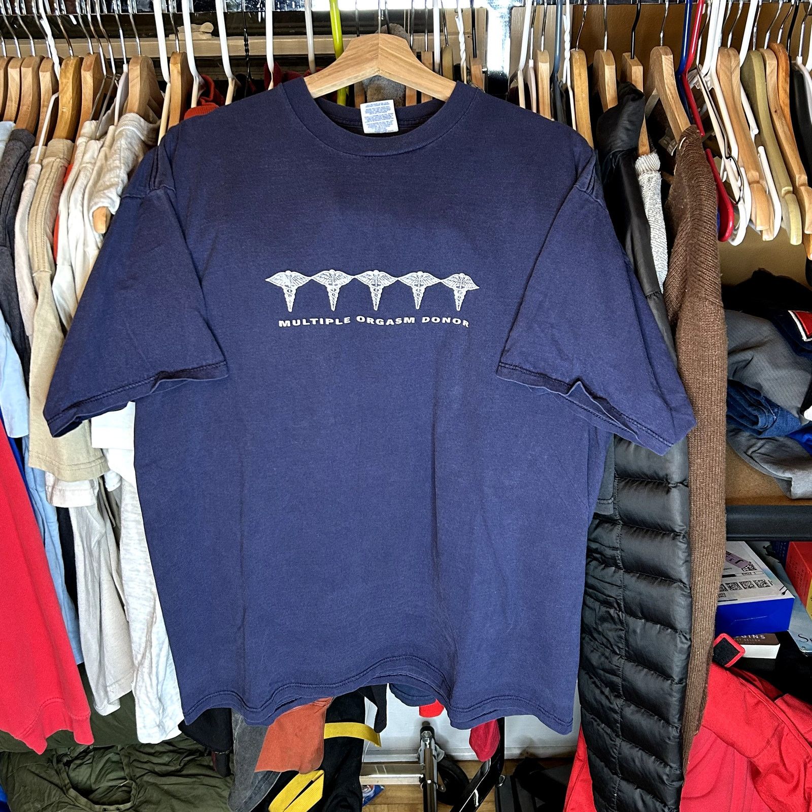 Jerzees Vintage Multiple Orgasm Donor T-Shirt XL Size US XL / EU 56 / 4 - 1 Thumbnail