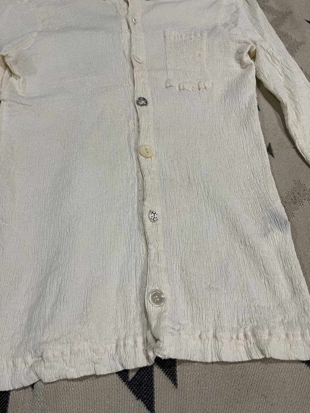Tsumori Chisato 1990s TSUMORI CHISATO ISSEY MIYAKE PLEATED BUTTON BLOUSES Size XS / US 0-2 / IT 36-38 - 5 Thumbnail
