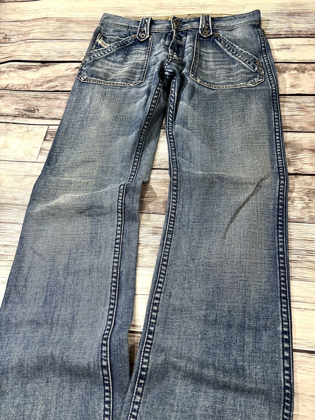 Diesel × Hysteric Glamour Rick Owens Junya Watanabe Style Diesel Flared Sexy Jeans Size US 32 / EU 48 - 3 Thumbnail