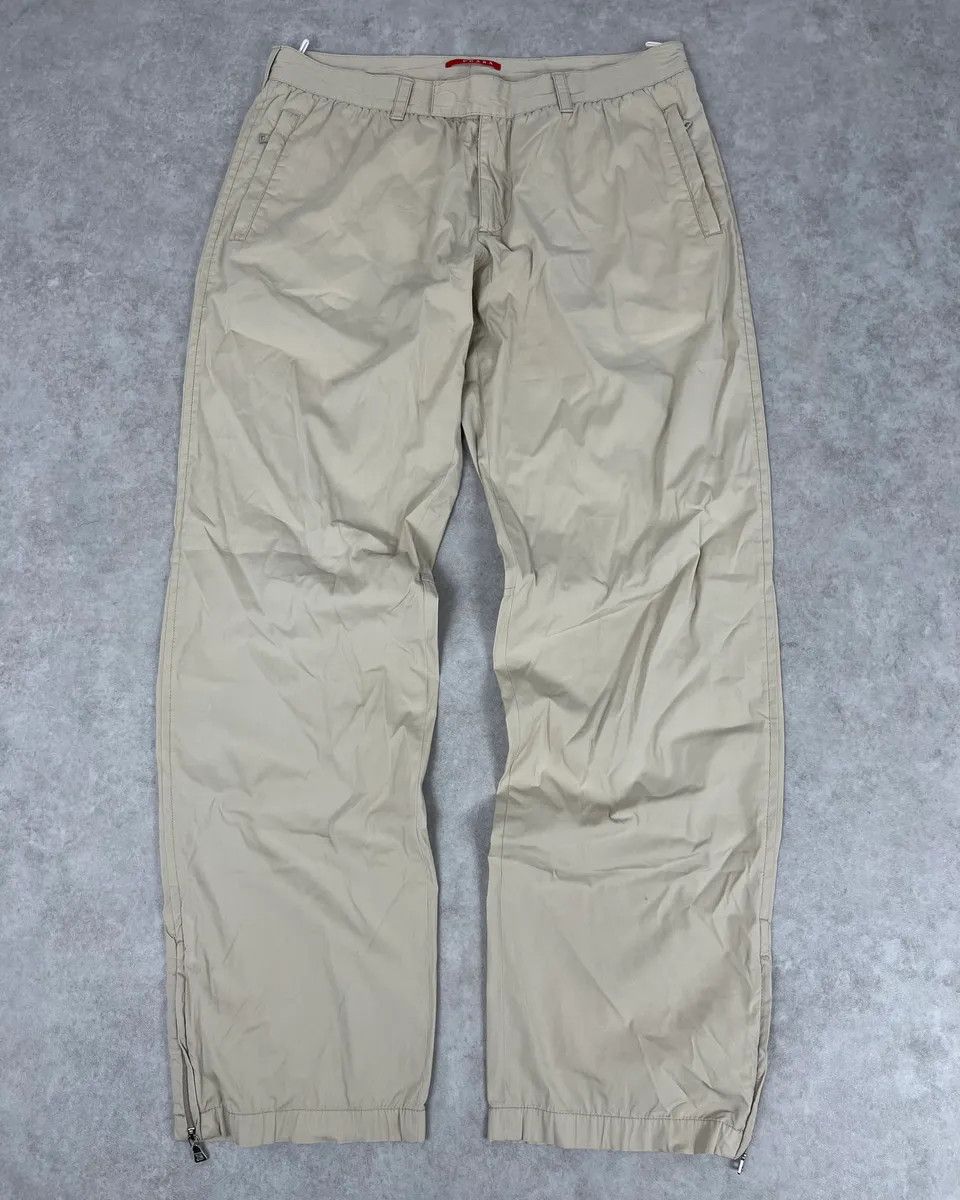 Prada SS2007 Prada Beige Nylon Zip-Ankle Technical Cargo Pants Size US 32 / EU 48 - 1 Thumbnail