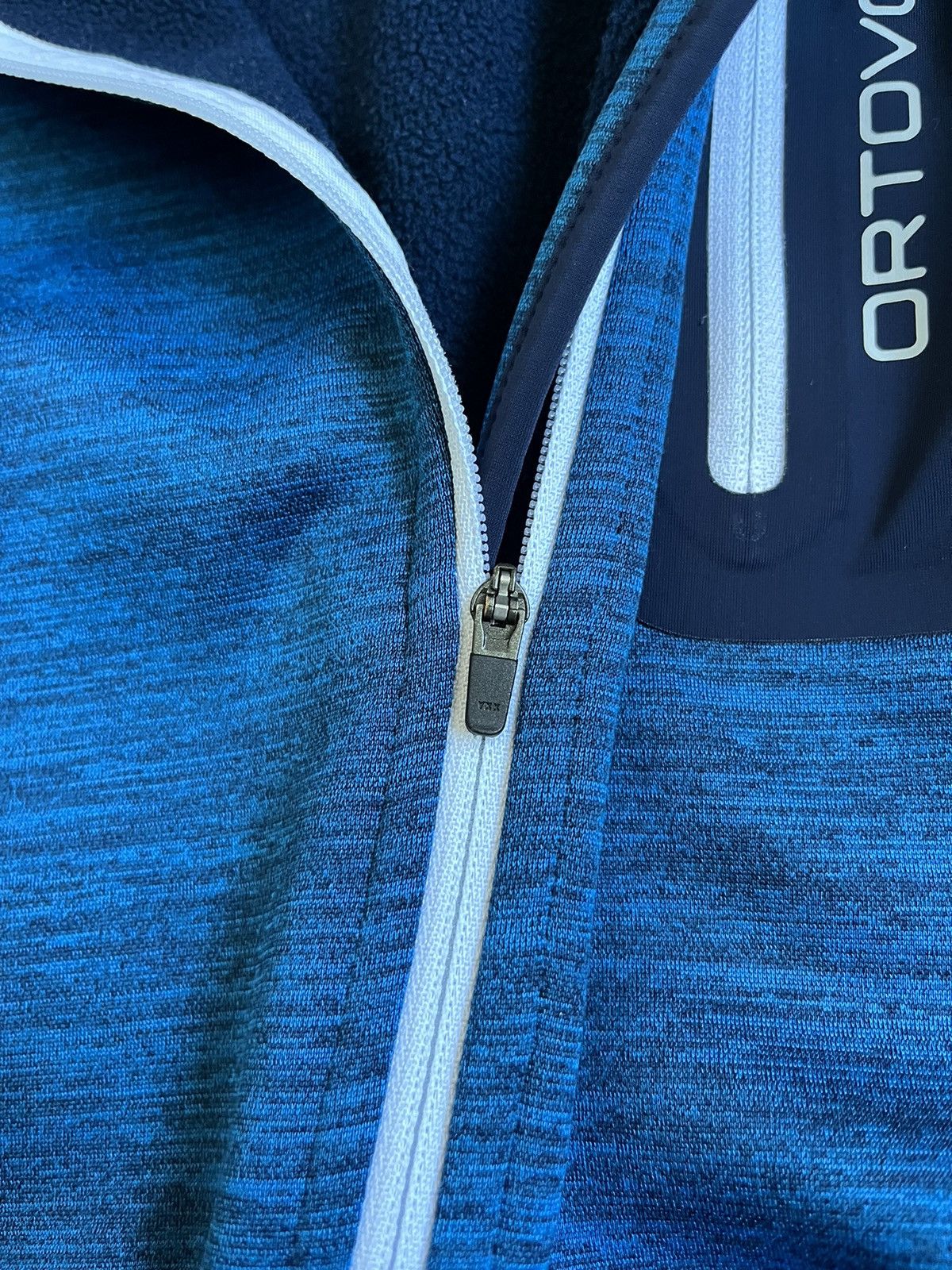 ORTOVOX Ortovox Merino Fleece Hooded Men Blue Zip Pocket Jacket Size US L / EU 52-54 / 3 - 10 Thumbnail