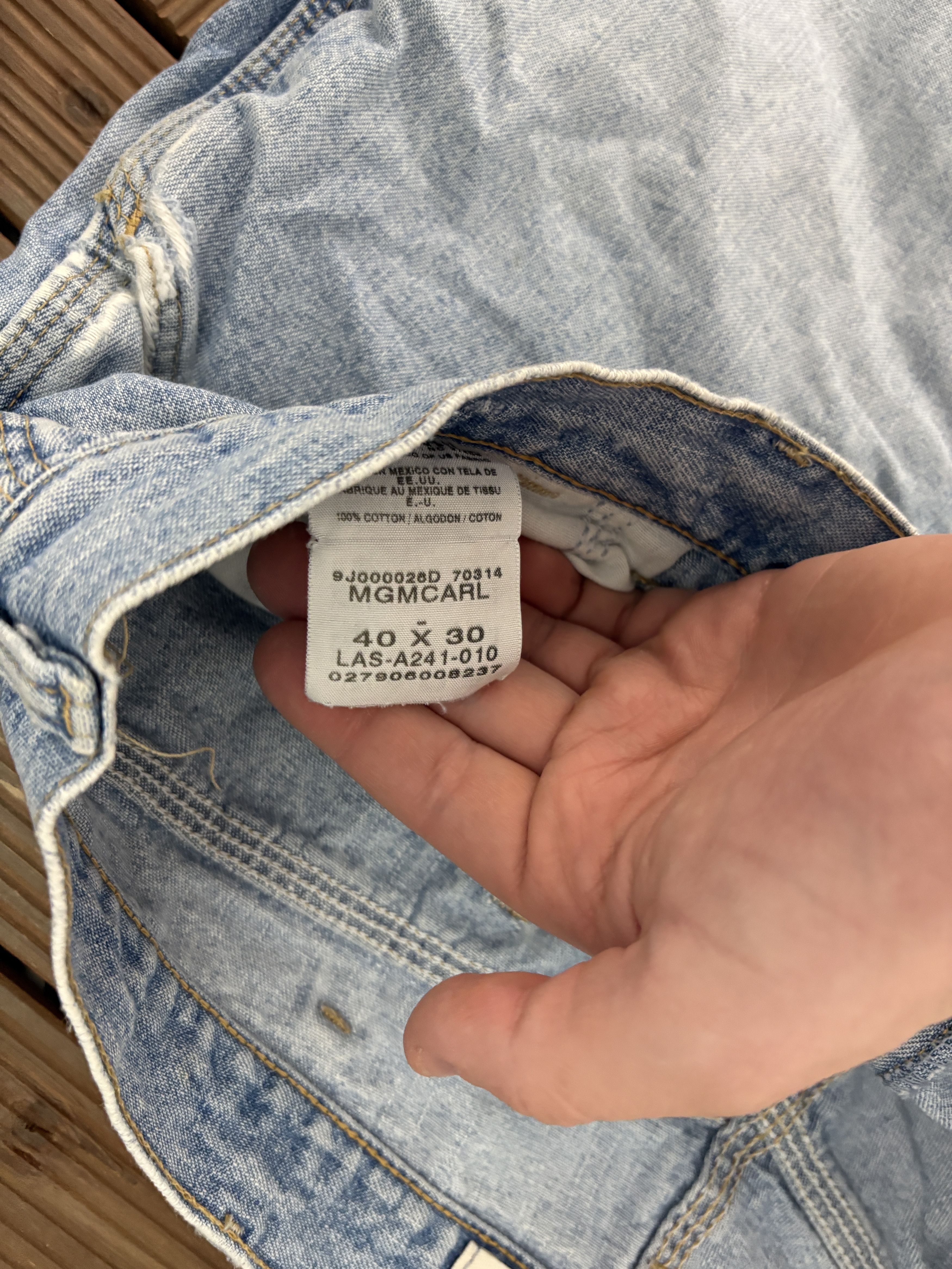 Vintage Gander Mountain Blue Denim Carpenter Vintage Jeans Size US 40 / EU 56 - 6 Thumbnail