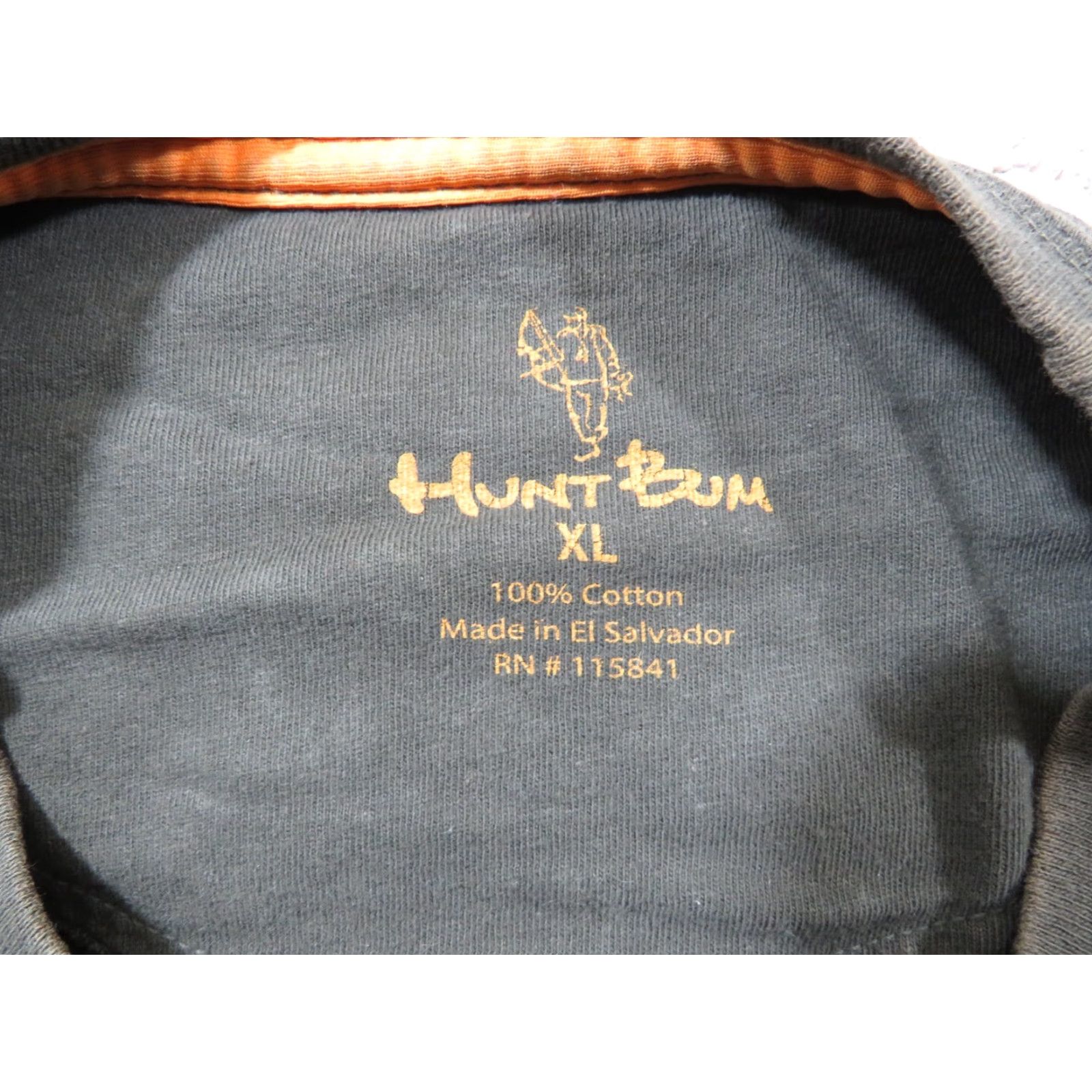 Olive VTG Hunt-Bum T-Shirt Distressed Bowhunting Deer Buck Olive Green orange Adult XL Green 90s Mens Short Sleeve Crew Neck Graphic Print Vintage Size US XL / EU 56 / 4 - 3 Thumbnail