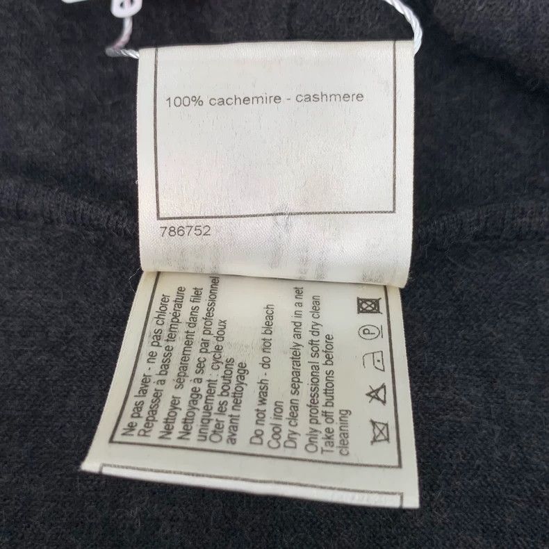 Chanel ChanelDark gray hooded medium and long cashmere cardigan ja Size 4XL / US 24-26 - 8 Thumbnail
