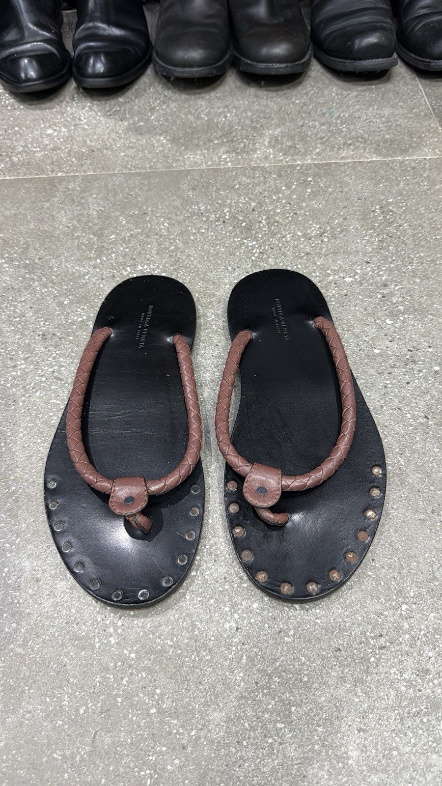 Bottega Veneta Vintage bottega veneta braided leather sandals Size US 11 / EU 44 - 1 Thumbnail