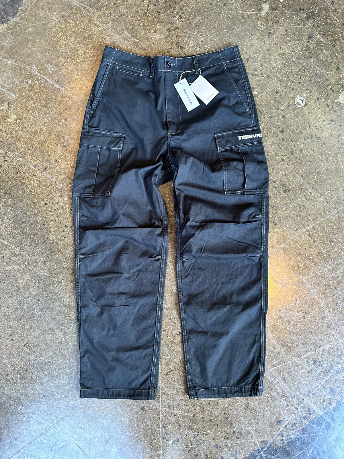 image of Thisisneverthat Cargo Pants Size XL in Black, Men's