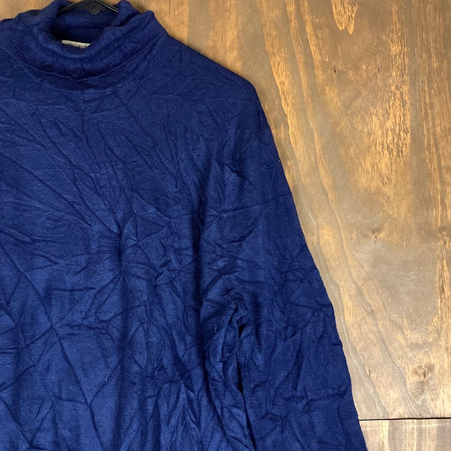 Talbots Talbots Womens Sweater Dark Blue Turtleneck Knit Pull Over XL Regular Knitwear Pullover Casual Workwear Size XL / US 12-14 / IT 48-50 - 5 Thumbnail