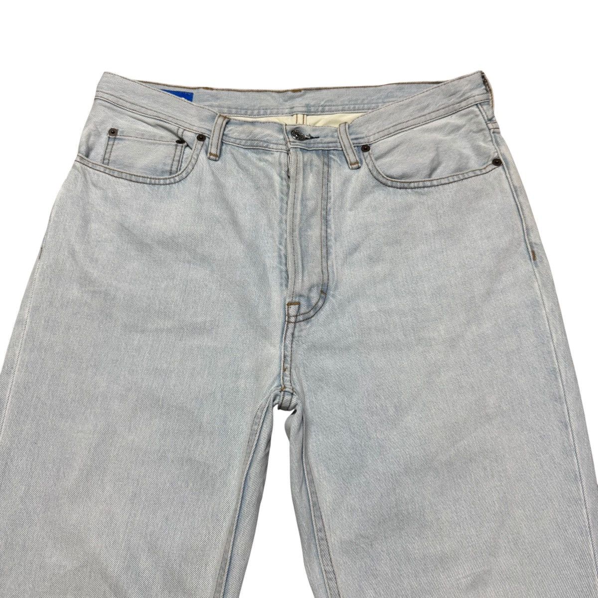 Acne Studios Acne Studios Log Lt Blue Denim Baggy Jeans Lightwash Size US 32 / EU 48 - 3 Thumbnail