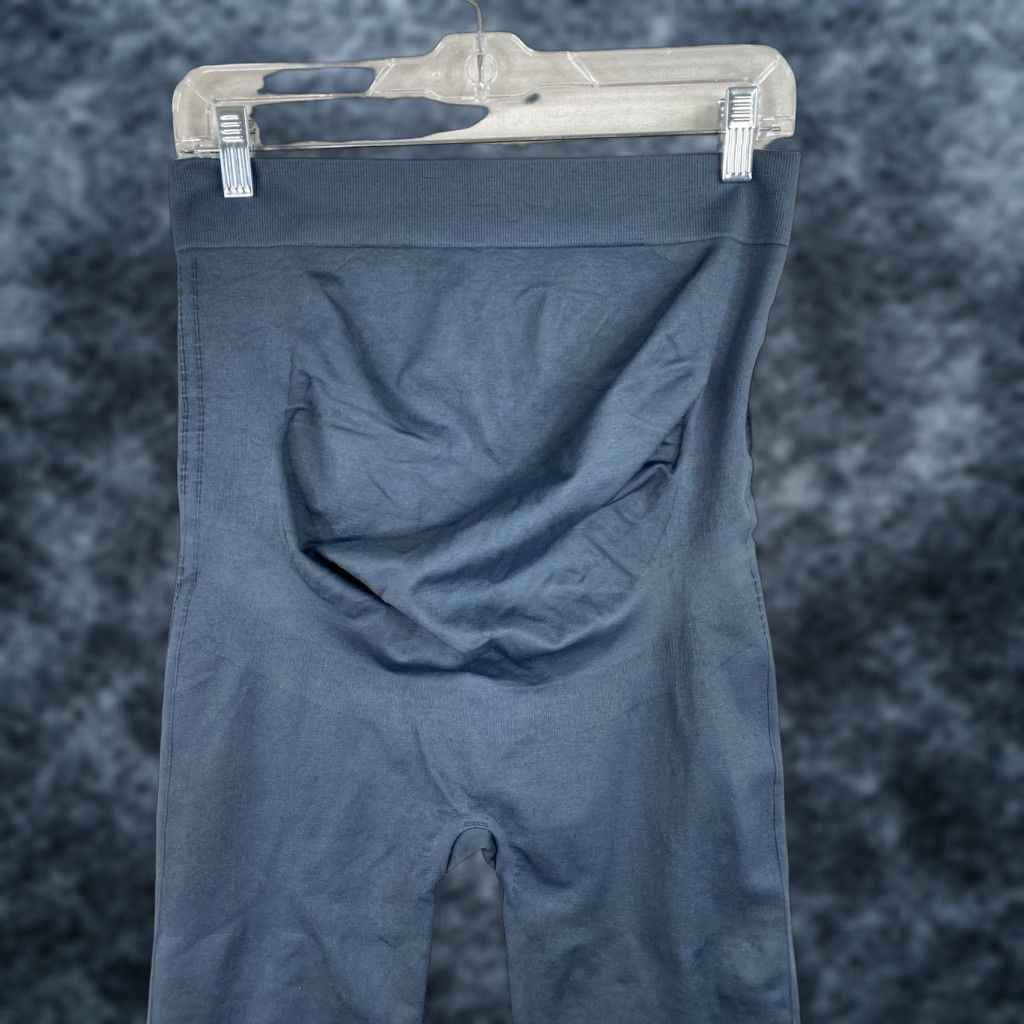 Vintage BLANQI Maternity Belly Support Leggings XL Storm Blue Skinny NWT Size 40" / US 18 - 1 Thumbnail