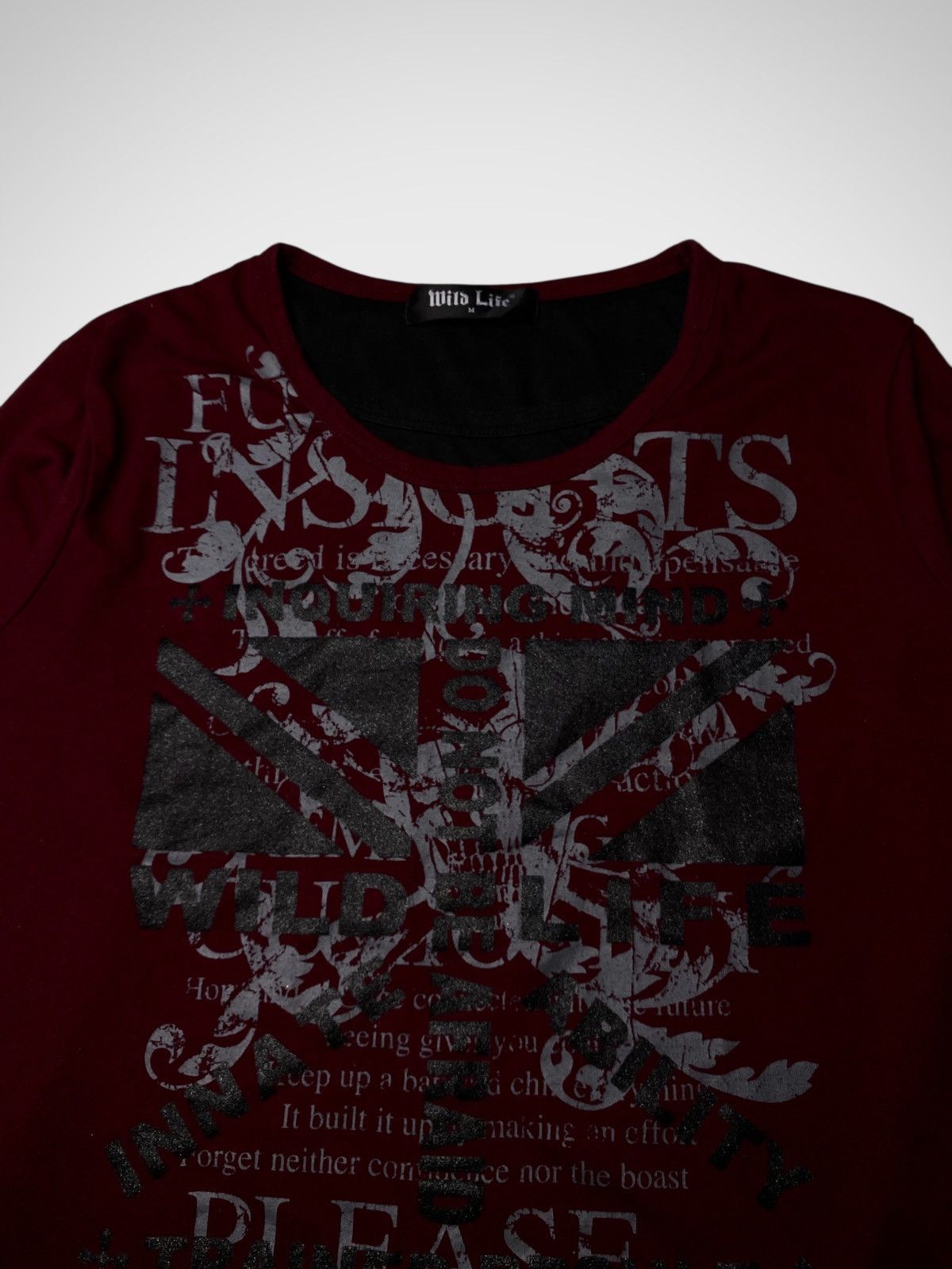 If Six Was Nine 2000's Wild Life Vkei Tribal Poem Longsleeve Size US S / EU 44-46 / 1 - 2 Thumbnail