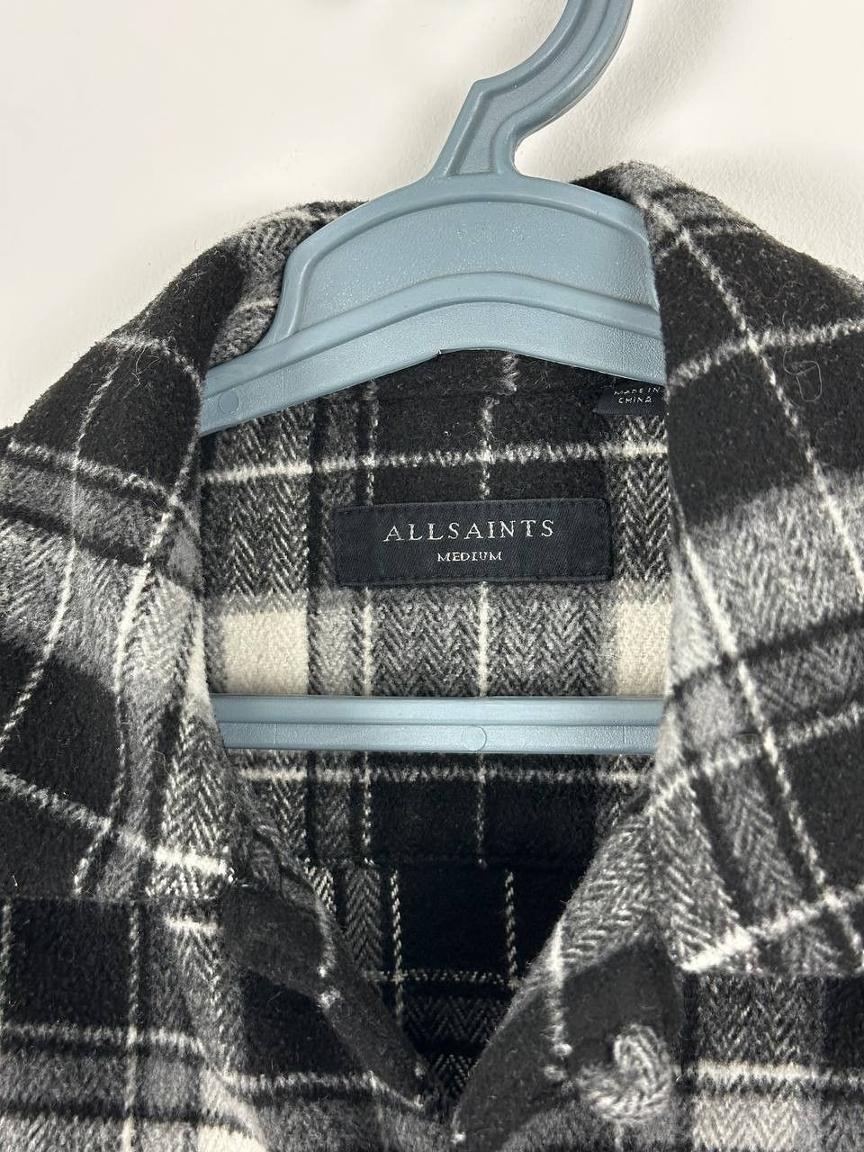 Allsaints AllSaints Black and White Flannel Over Shirt Size US M / EU 48-50 / 2 - 6 Thumbnail