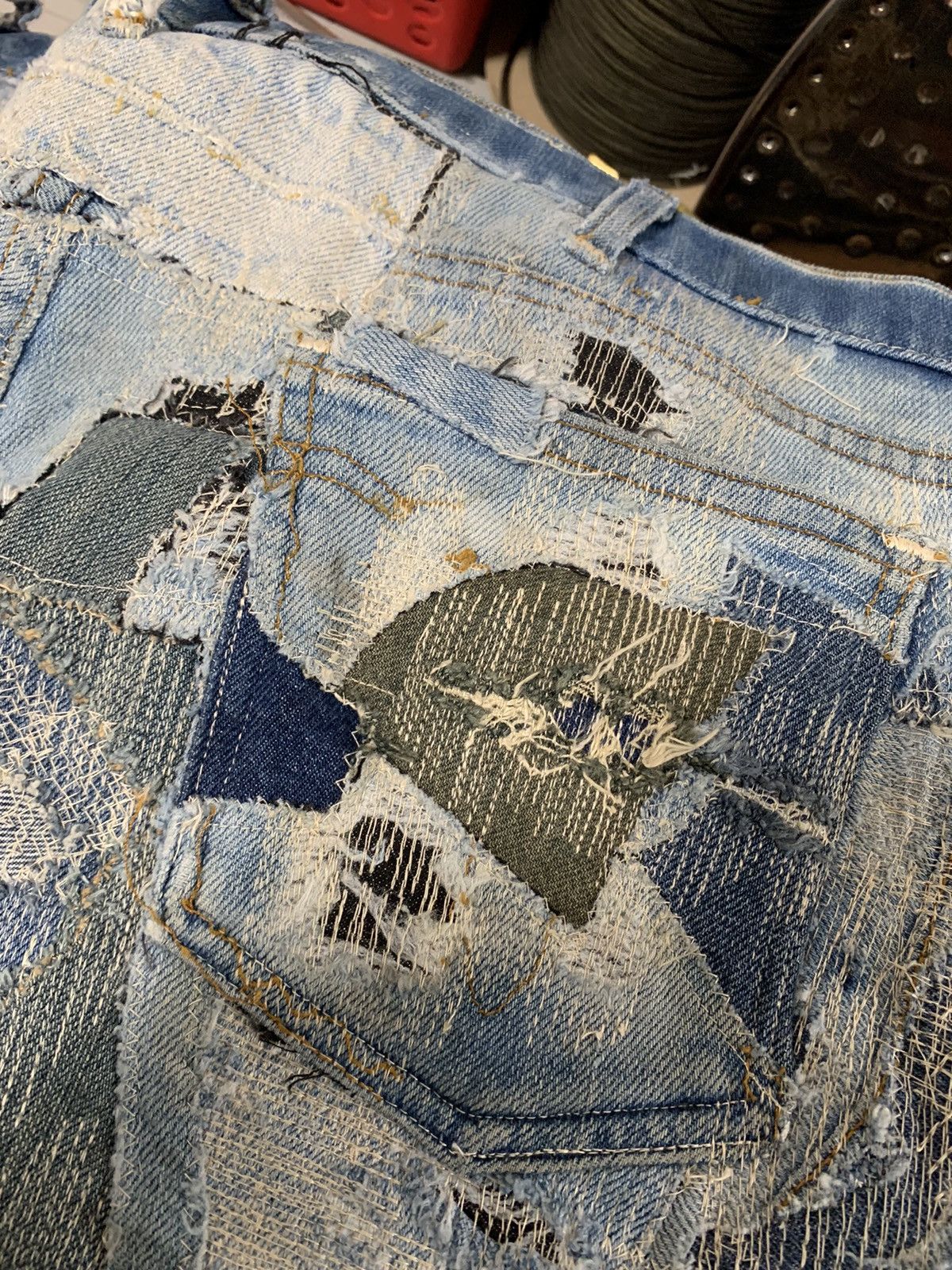 Vintage Bizzrad Scabbed Jeans Size US 34 / EU 50 - 7 Thumbnail