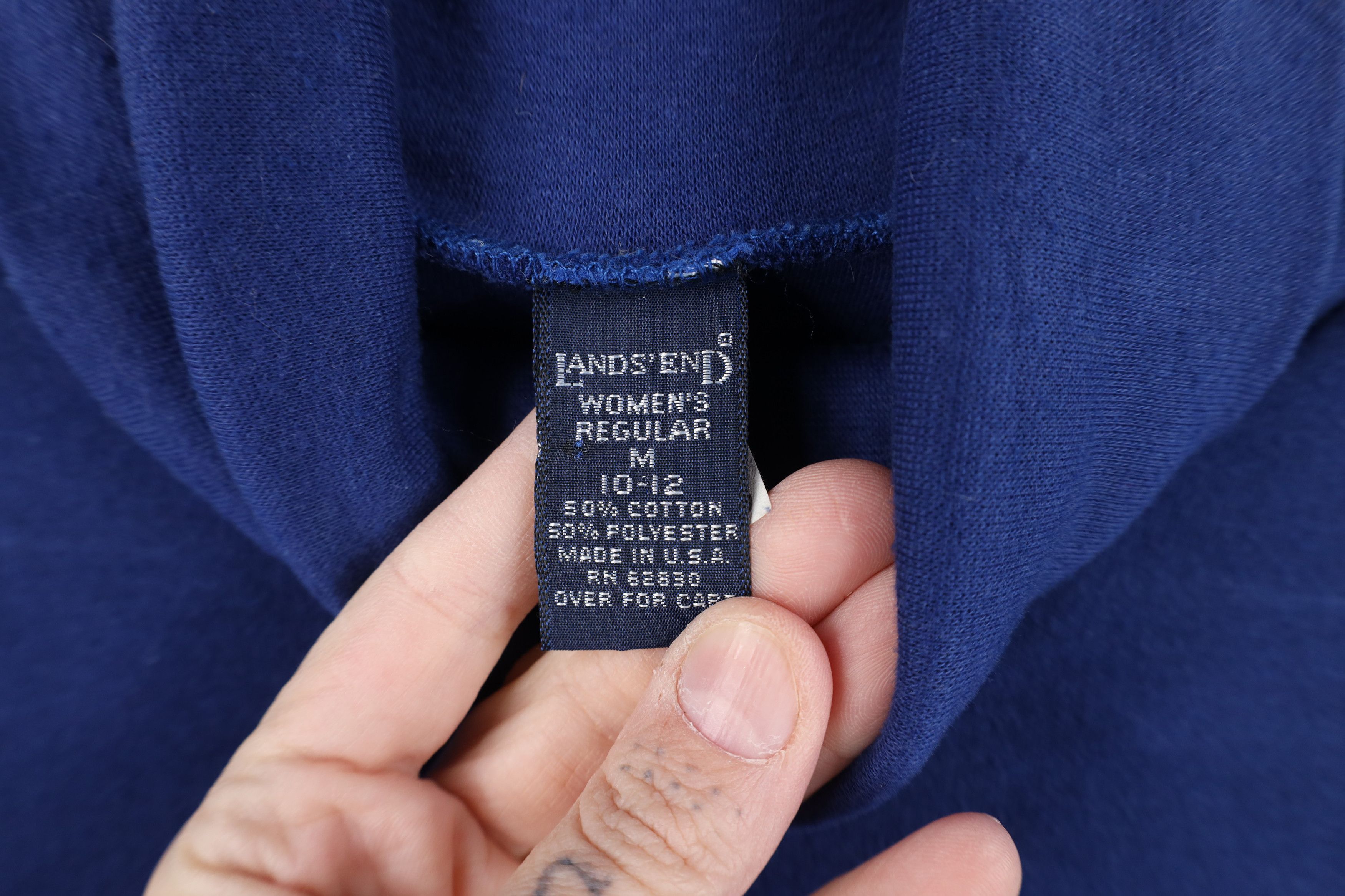 Lands' End Vintage 90s Lands End Long Sleeve Turtleneck T-Shirt USA Size M / US 6-8 / IT 42-44 - 8 Thumbnail