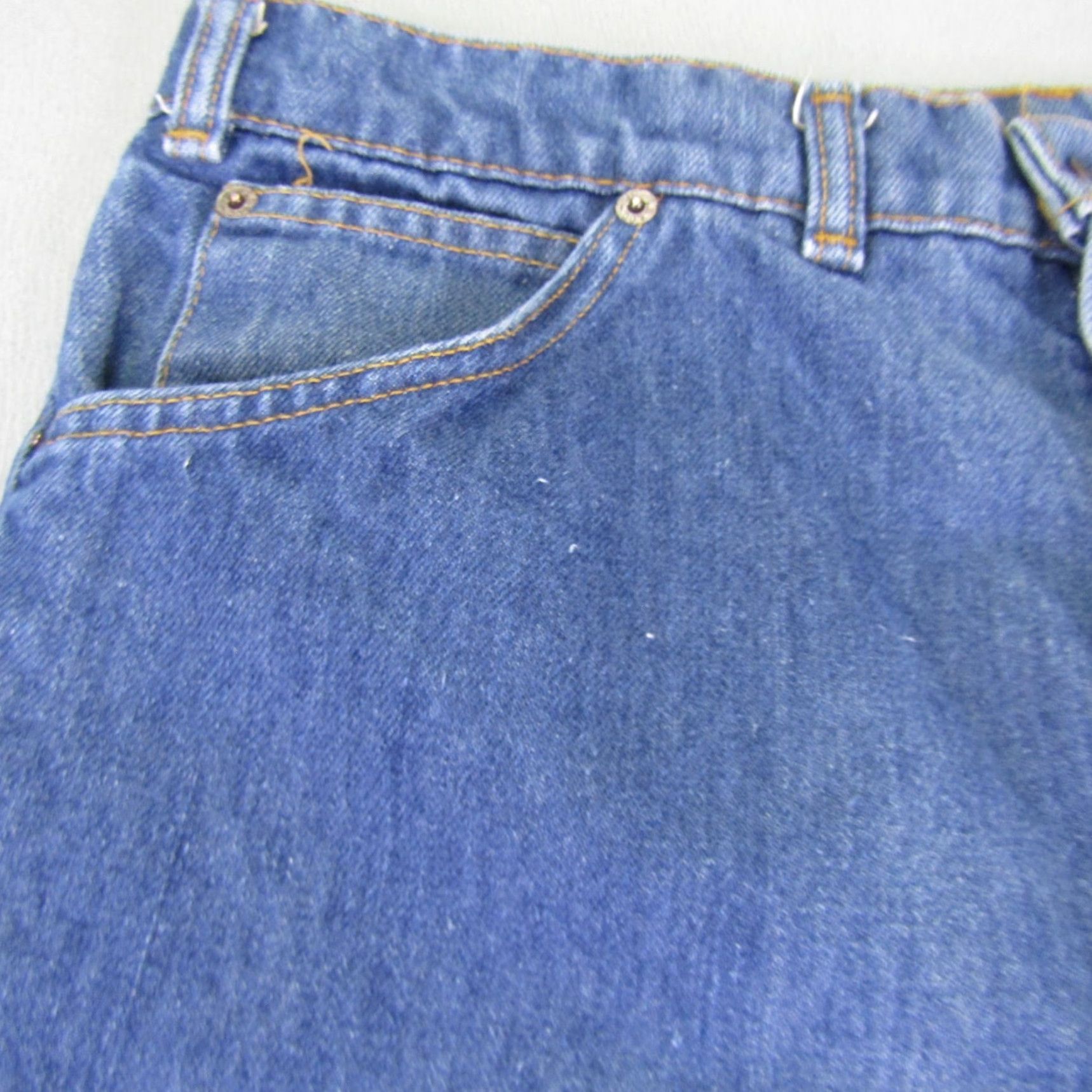 Levi's VINTAGE Levi's Jeans Men's 36x34 Bootcut Denim 80s Olympic Theme Cotton Blue Waist 36 Size US 33 - 5 Thumbnail