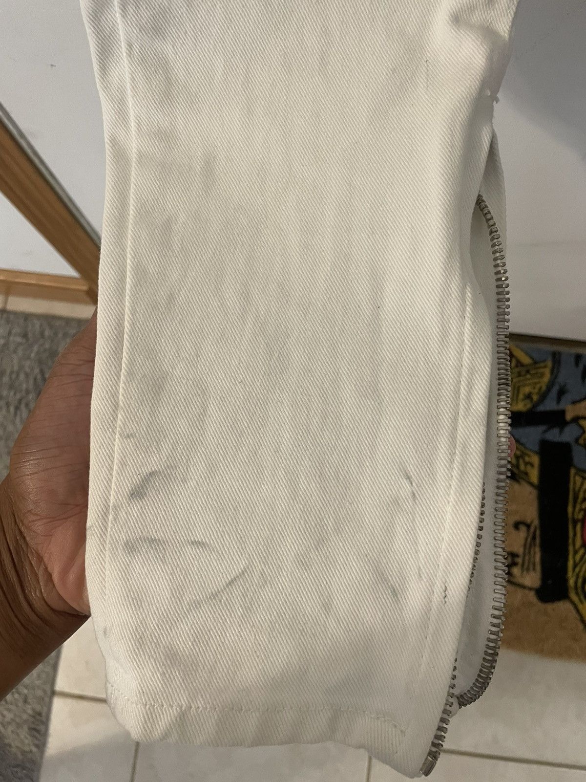 Fear of God Fear of god white denim size 33 Size US 33 - 11 Thumbnail