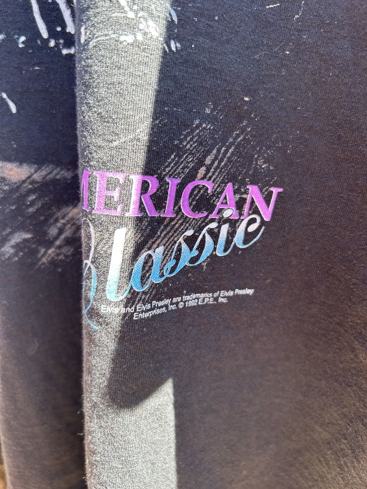 Fruit Of The Loom × Vintage VINTAGE 90’s ELVIS PRESLEY BIKER HARLEY GRAPHIC TEE USA Size US XL / EU 56 / 4 - 2 Thumbnail