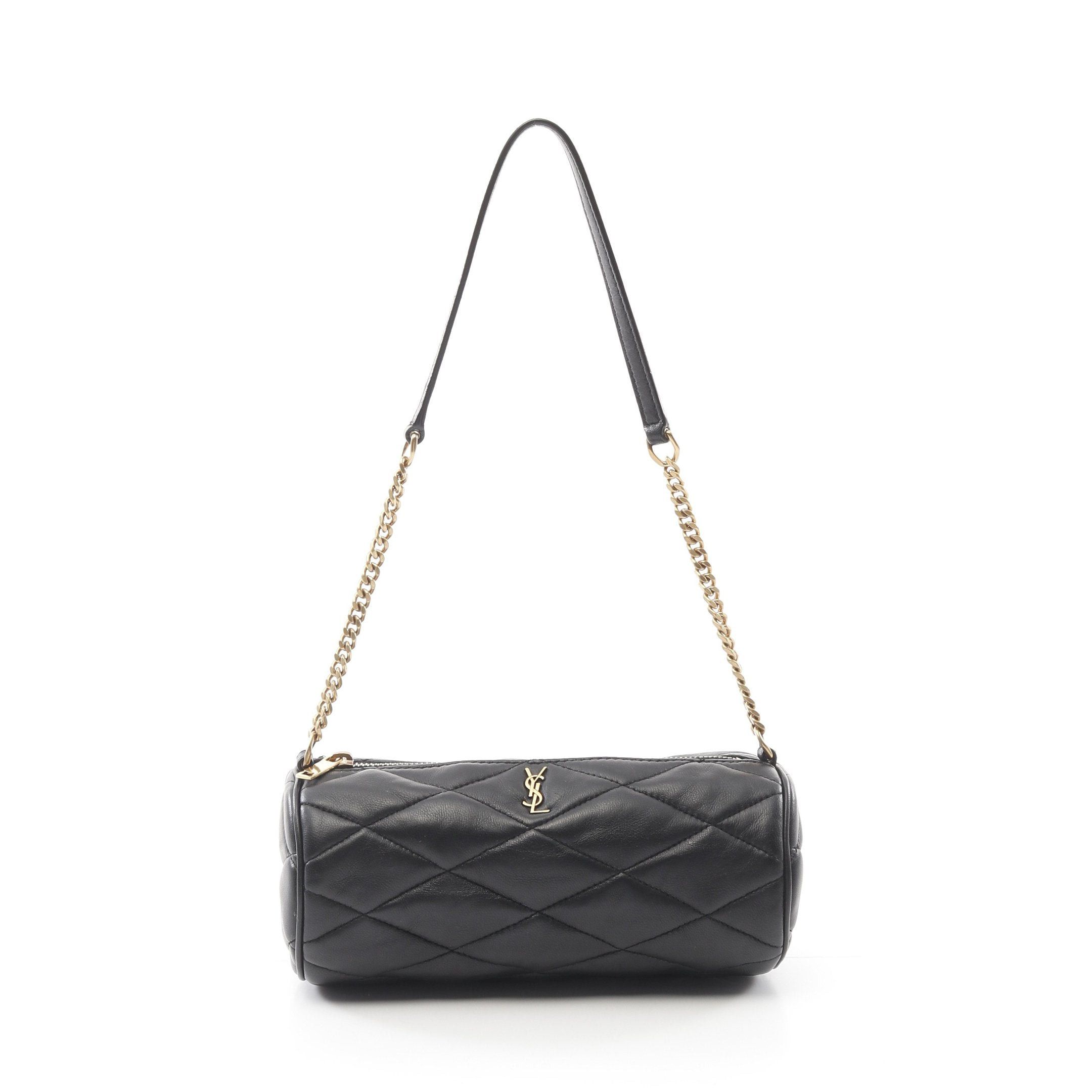 Yves Saint Laurent Yves Saint Laurent Chain Shoulder Bag Leather Black Size ONE SIZE - 1 Thumbnail
