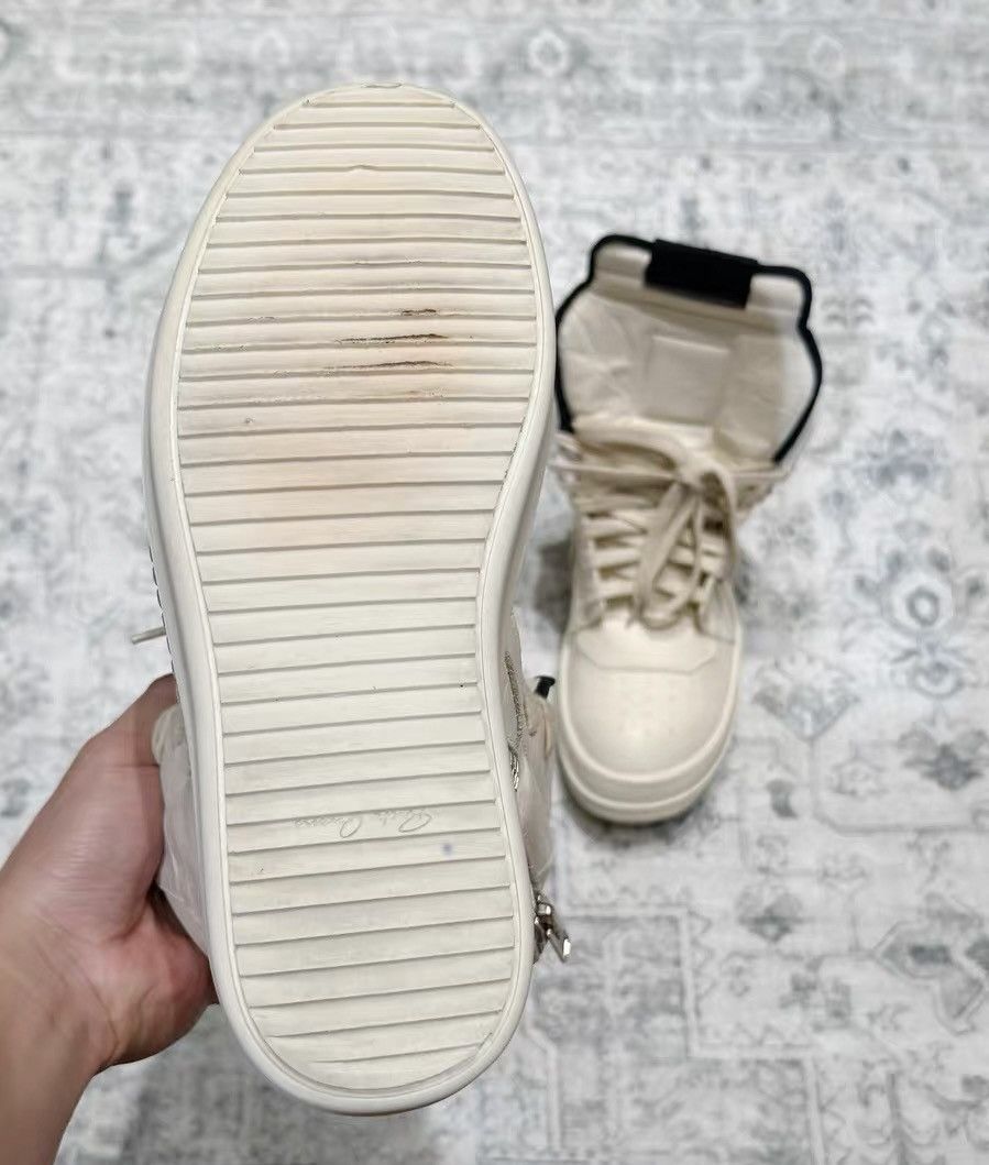 Rick Owens Rick Owens Geobasket milk white leather women's Size US 7 / IT 37 - 8 Thumbnail