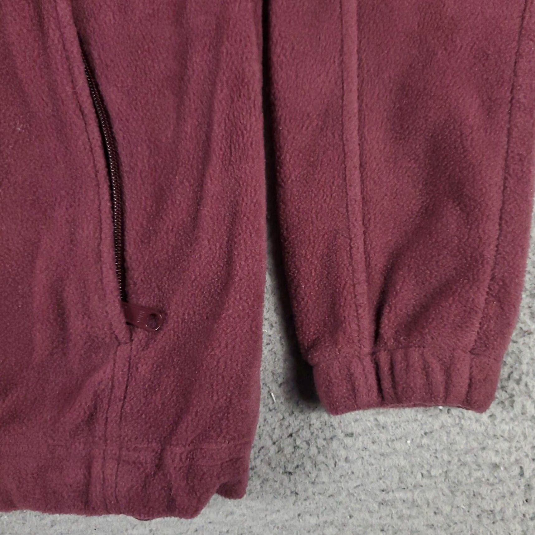 Vintage Columbia Jacket Womens Small Burgundy Fleece Full Zip Regular Fit Size S / US 4 / IT 40 - 4 Thumbnail