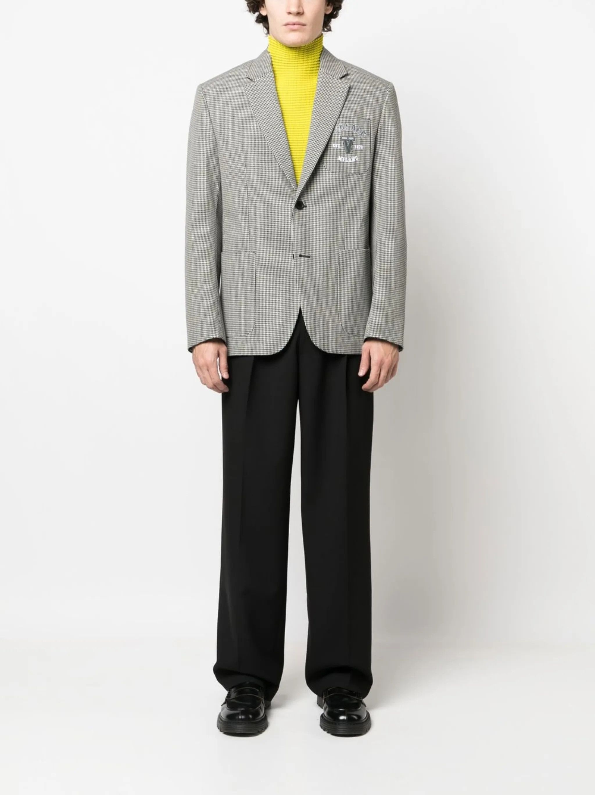 Versace o1y0425 Logo Blazer in Black/White Size US M / EU 48-50 / 2 - 5 Thumbnail