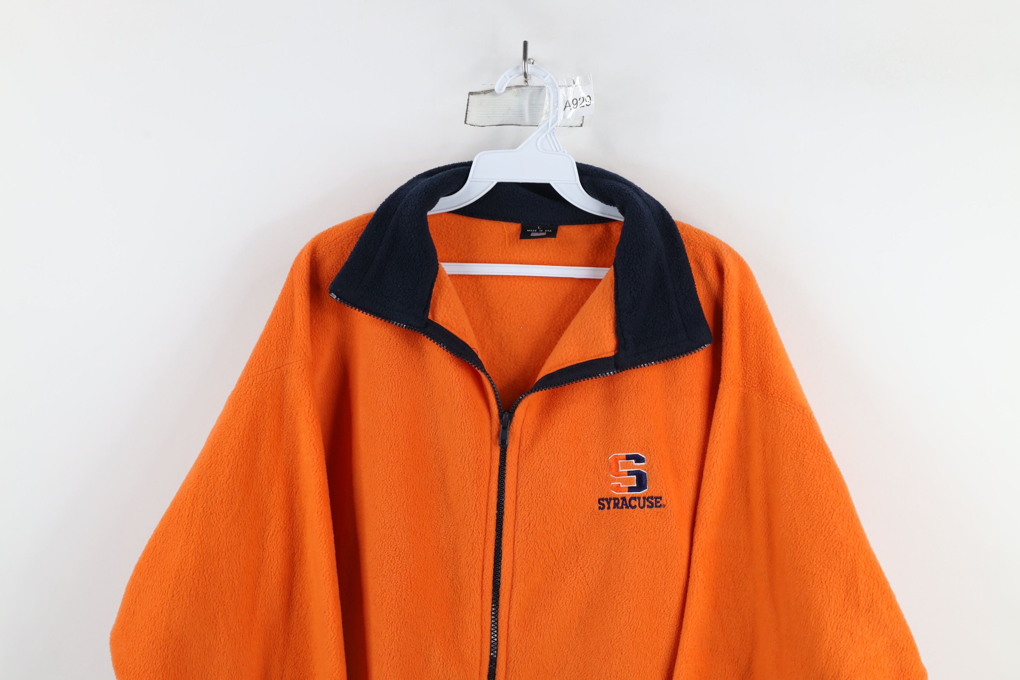 Vintage Vintage 90s Syracuse University Full Zip Fleece Jacket USA Size US L / EU 52-54 / 3 - 2 Thumbnail
