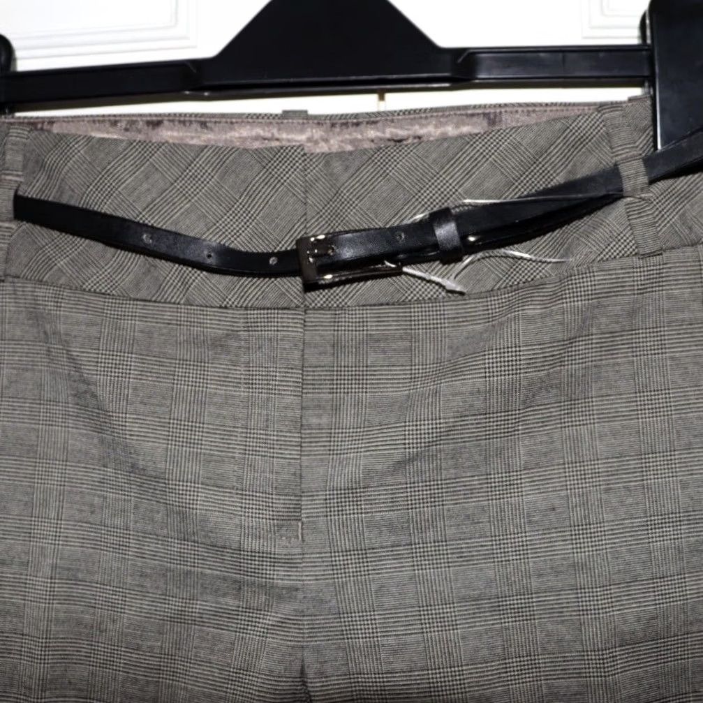 NEXT NEXT Houndstooth Trousers Size UK 8R Women’s Grey Mix Work Office Smart Ladies Size 30" / US 8 / IT 44 - 3 Thumbnail