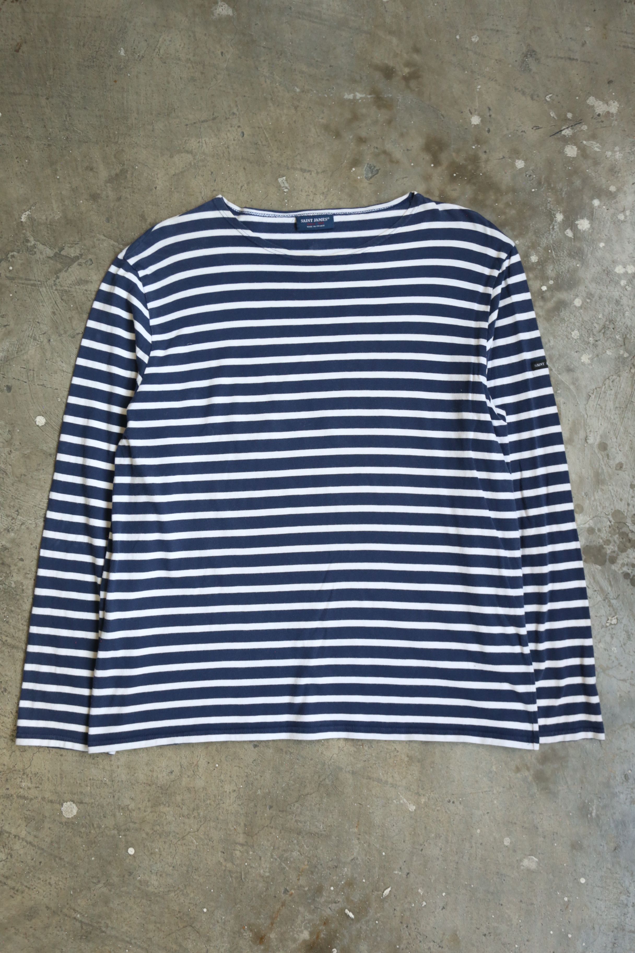Saint James Saint James - Breton Striped Shirt Size US L / EU 52-54 / 3 - 1 Thumbnail