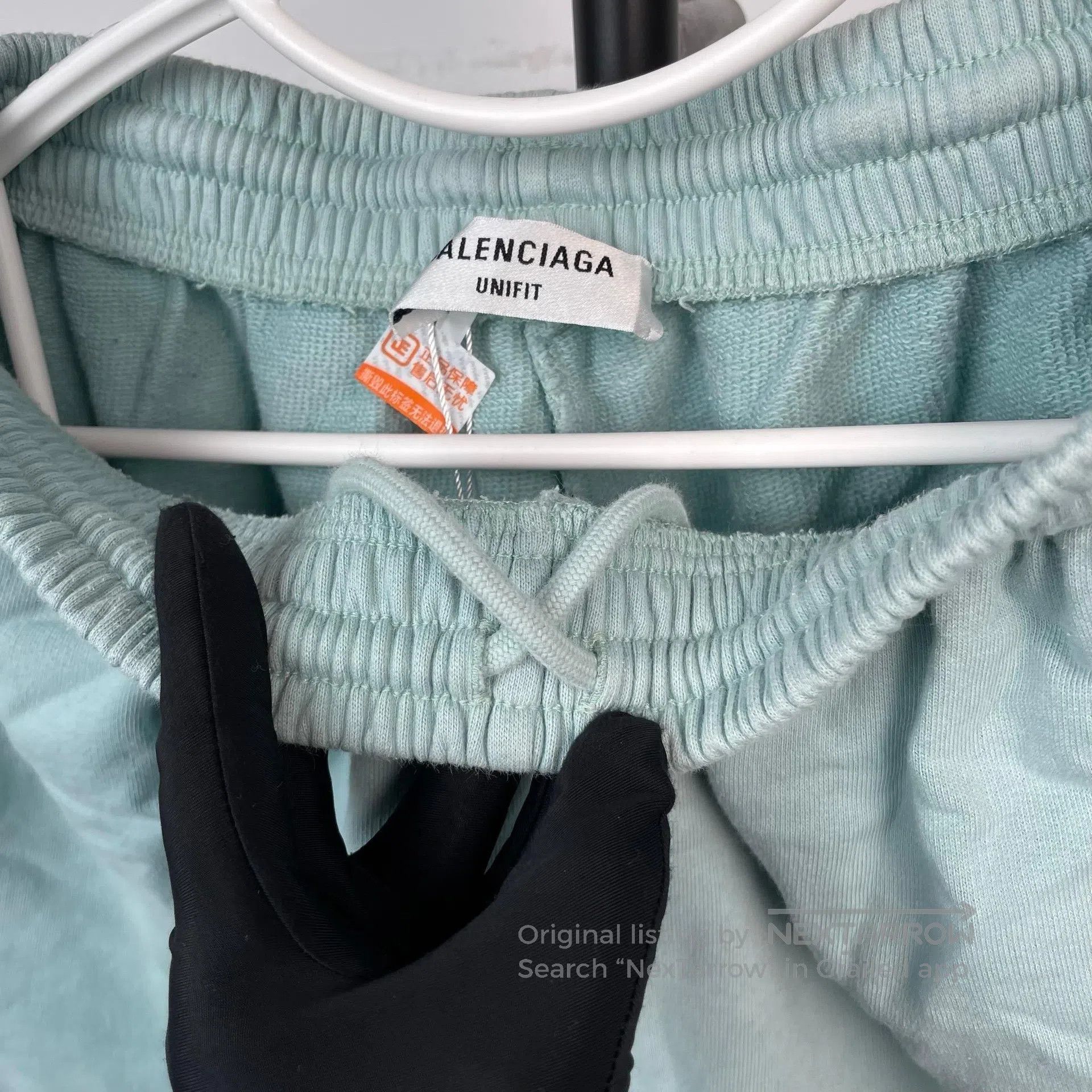 Balenciaga Balenciaga size M Ivory Blue Cola Embroidered Short Pants| Size US 27 - 9 Thumbnail