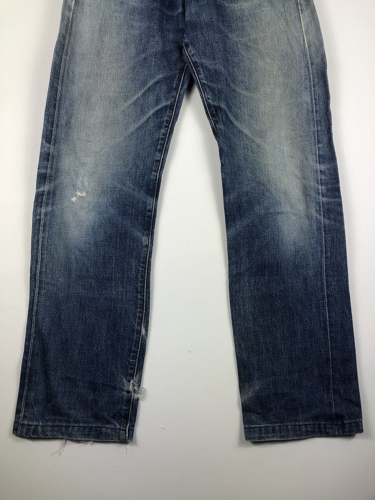 Levi's Vintage 90's LEVI'S 502 Big E Talon Zipper Redline Selvedge Size US 30 / EU 46 - 4 Thumbnail