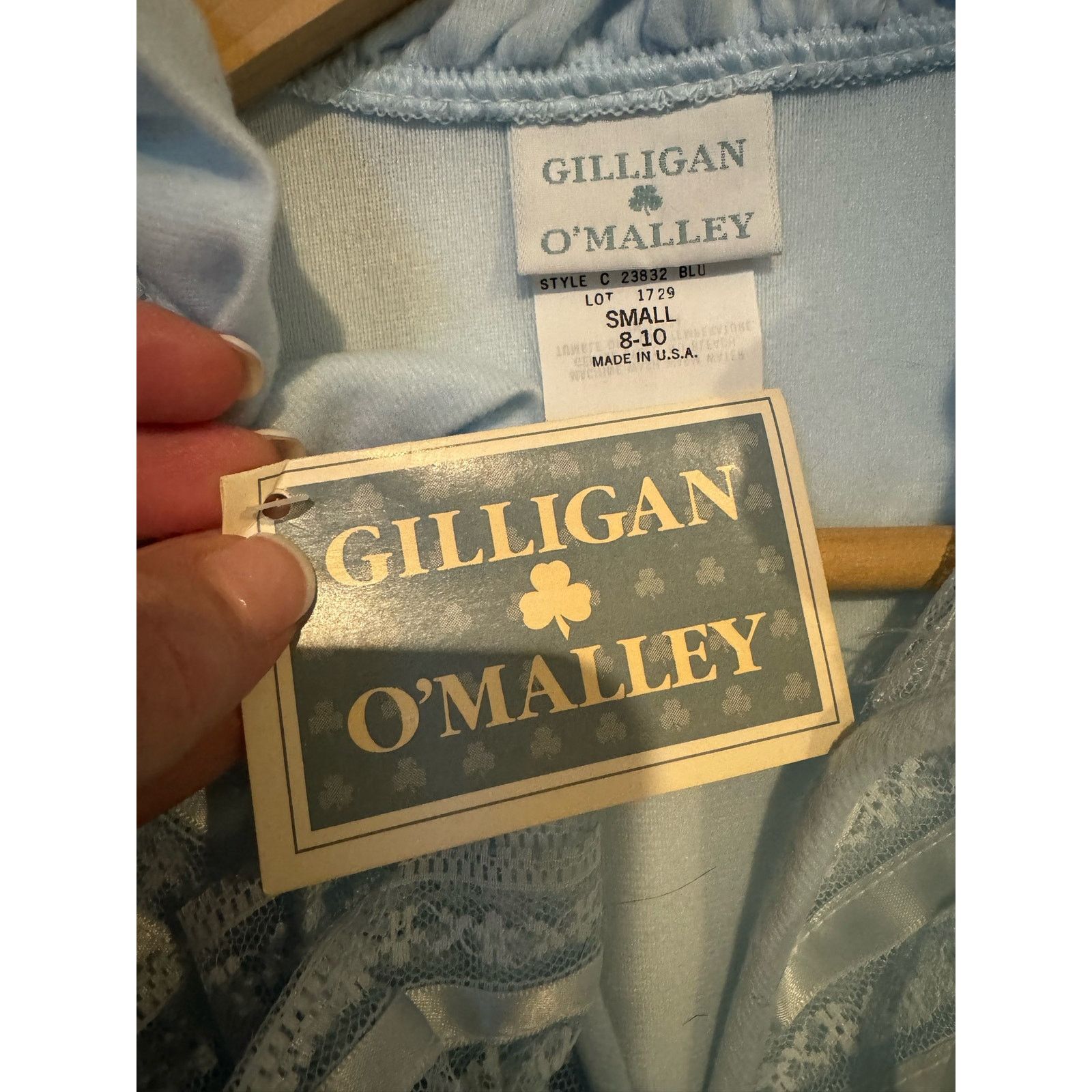 Vintage NWT Vintage Gilligan & O’Malley ruffled lace Nightgown S Size ONE SIZE - 5 Thumbnail