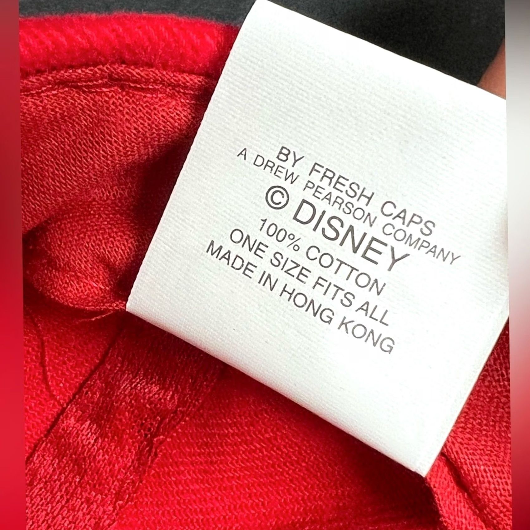 Drew VINTAGE Mickey Mouse Snapback Hat Drew Pearson Red Top Men One Size Hat"} Size US M / EU 48-50 / 2 - 8 Thumbnail